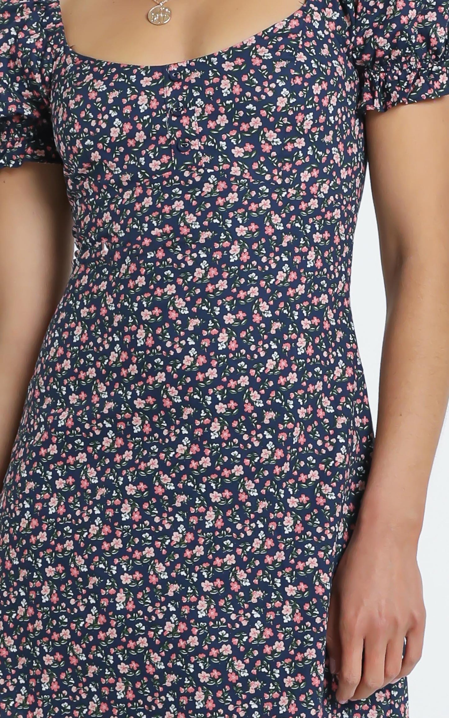 Leon Dress in Purple Floral