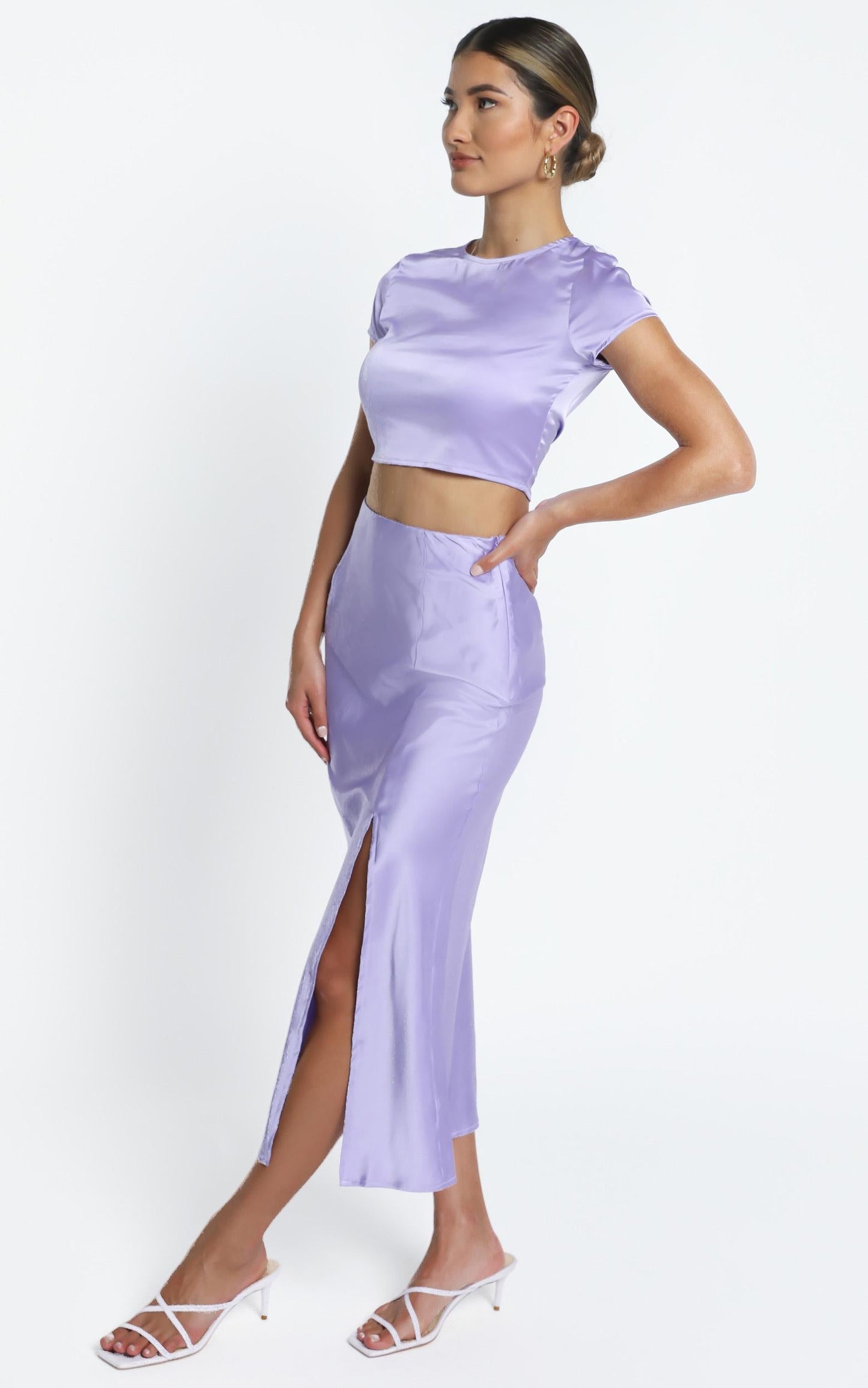 Elanora Two Piece set in Lilac