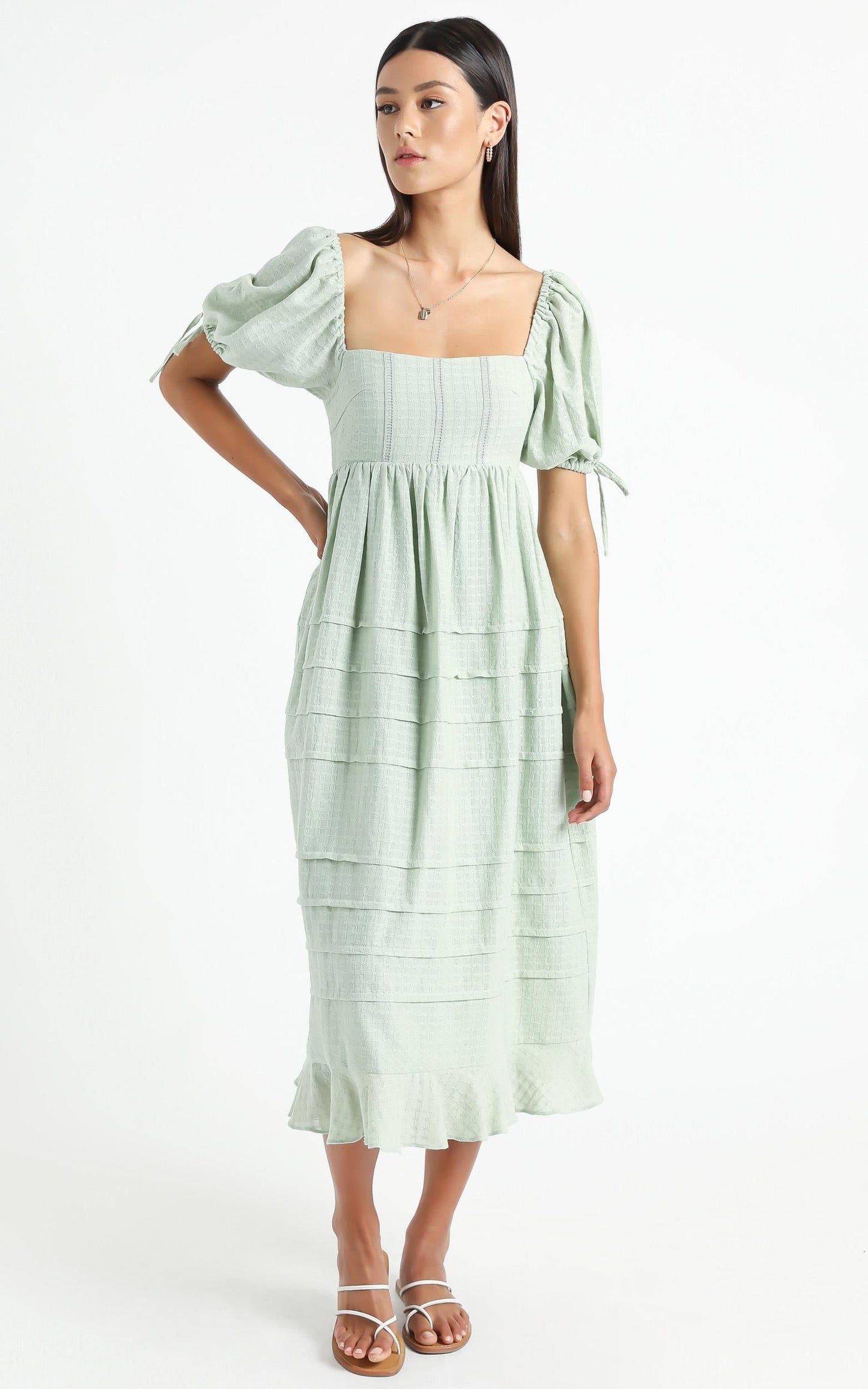 Electra Dress in Sage
