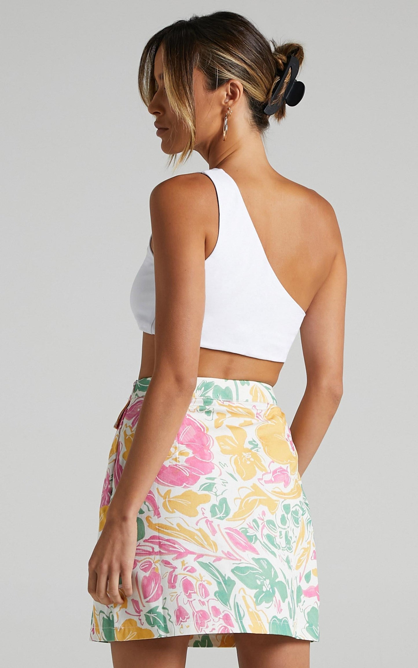Jeyna Skirt in Electric Floral