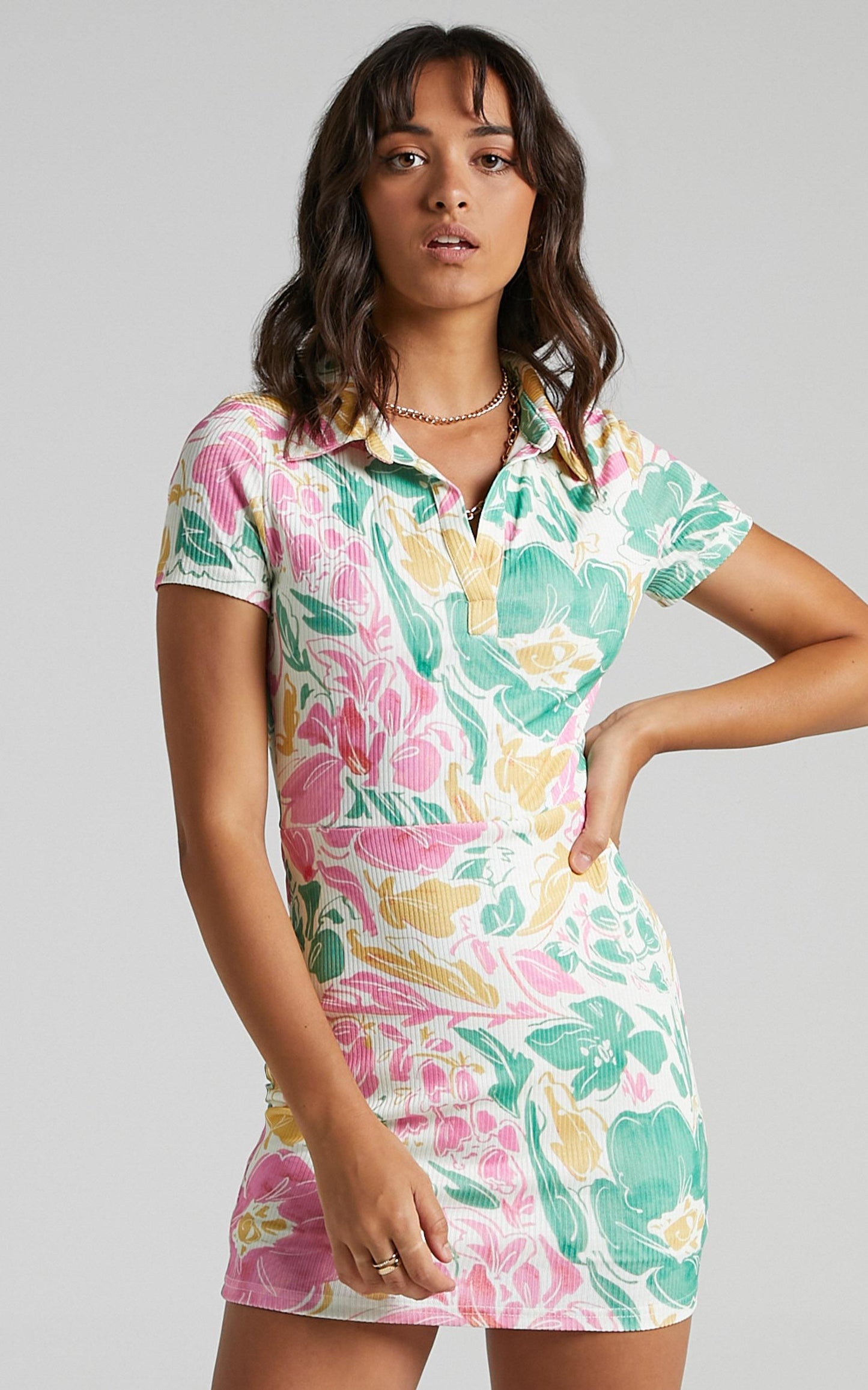 Ichika Dress in Electric Floral