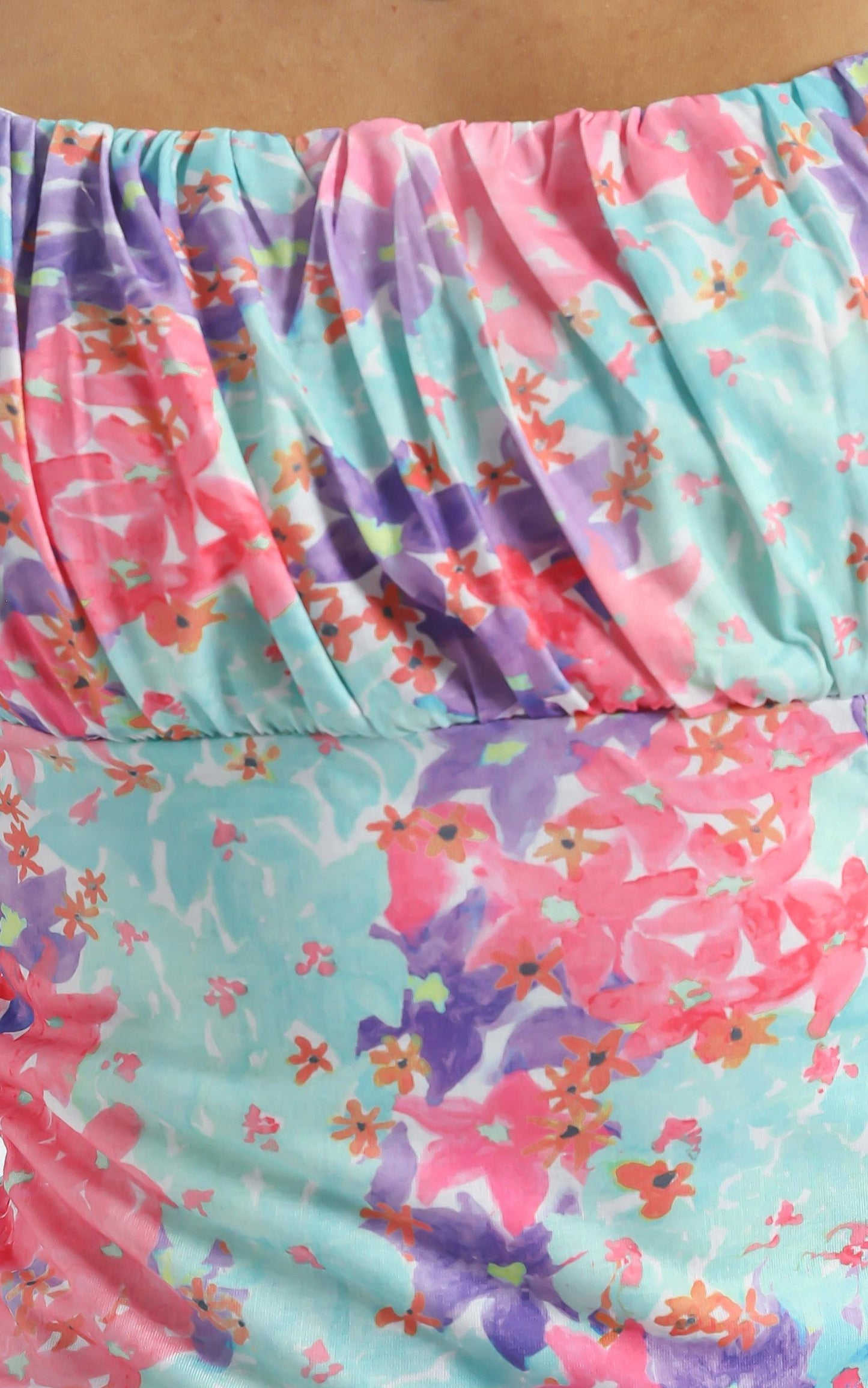 Elka Dress in Electric Blooms