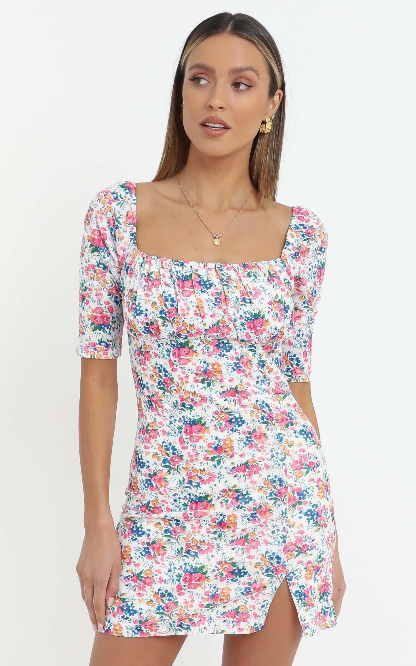 Elka Dress in Vivid Floral