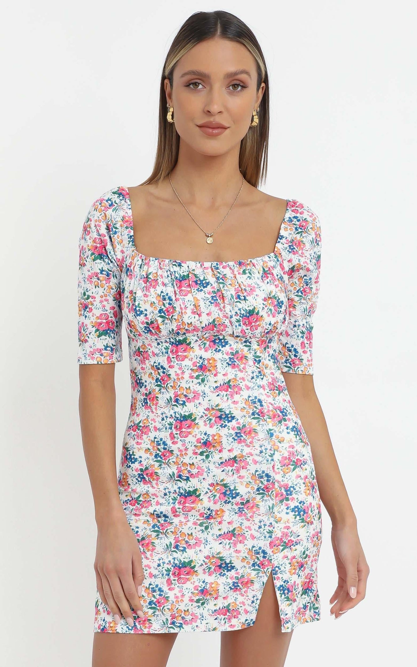 Elka Dress in Vivid Floral