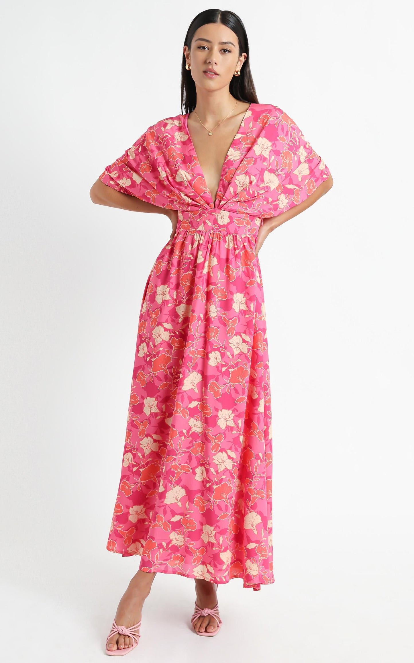 Ella Dress in Berry Floral