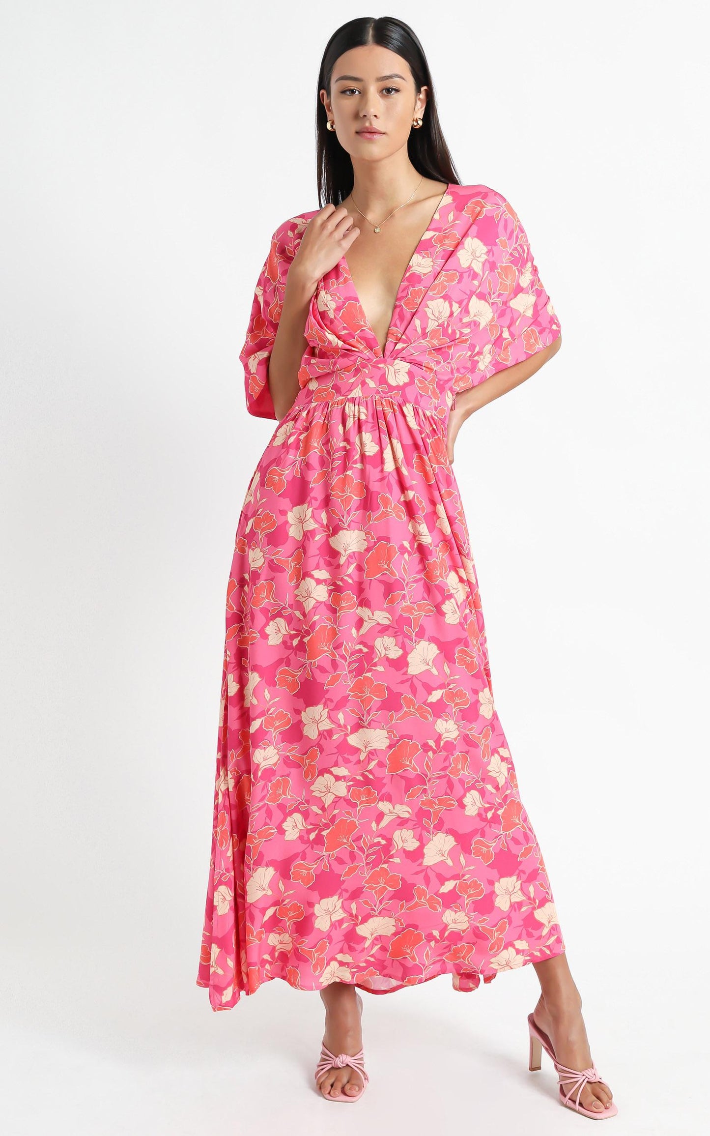 Ella Dress in Berry Floral