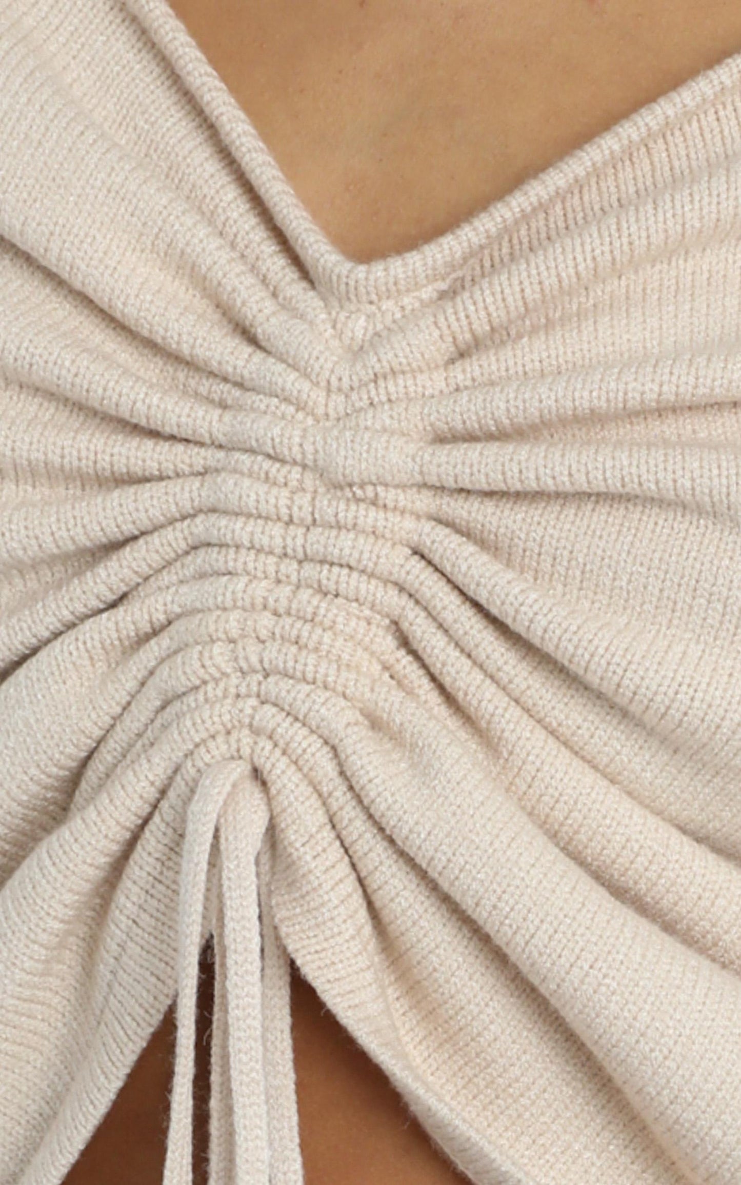 Ellis Knit Top in Beige