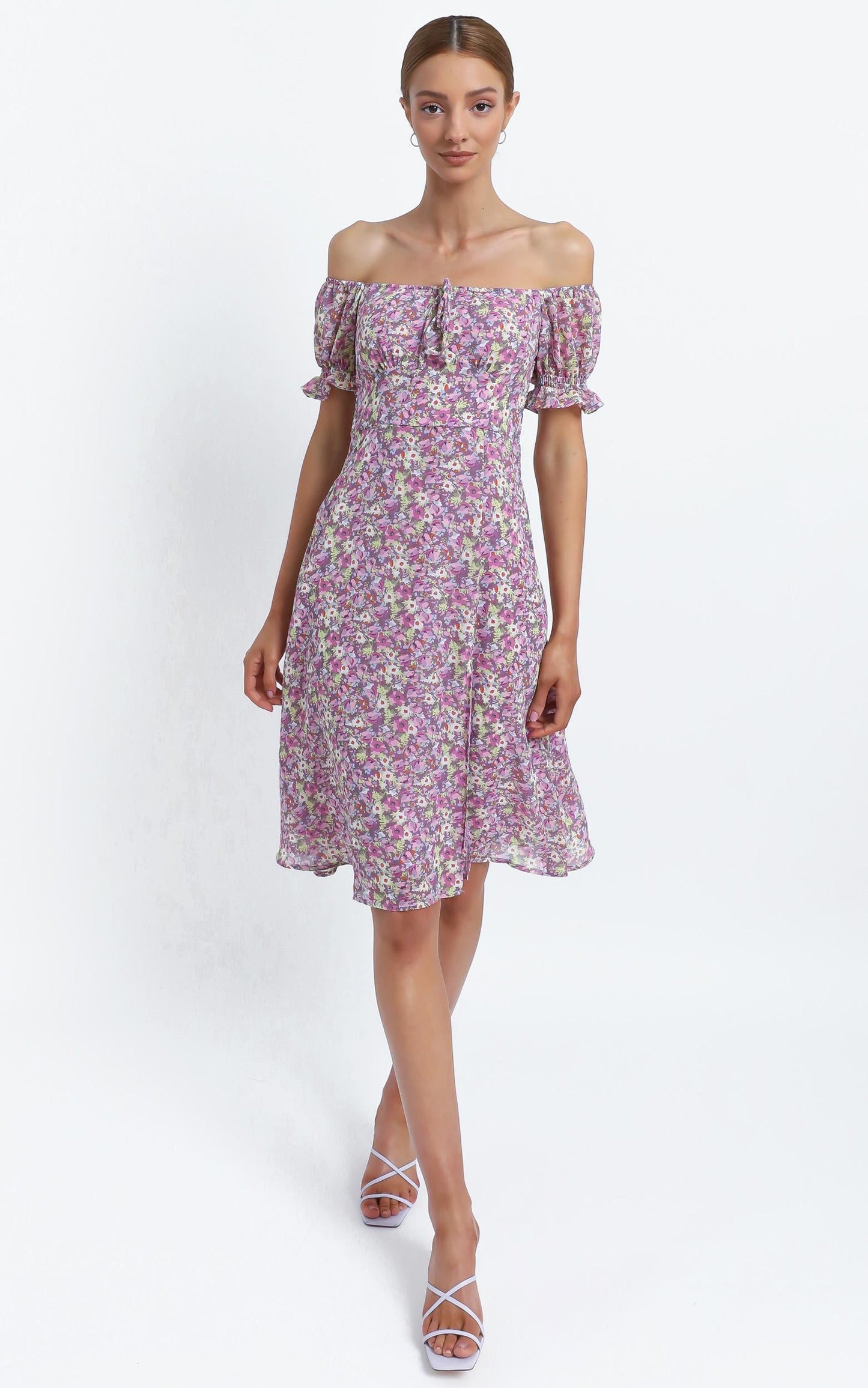 Starley Dress in Pink Floral