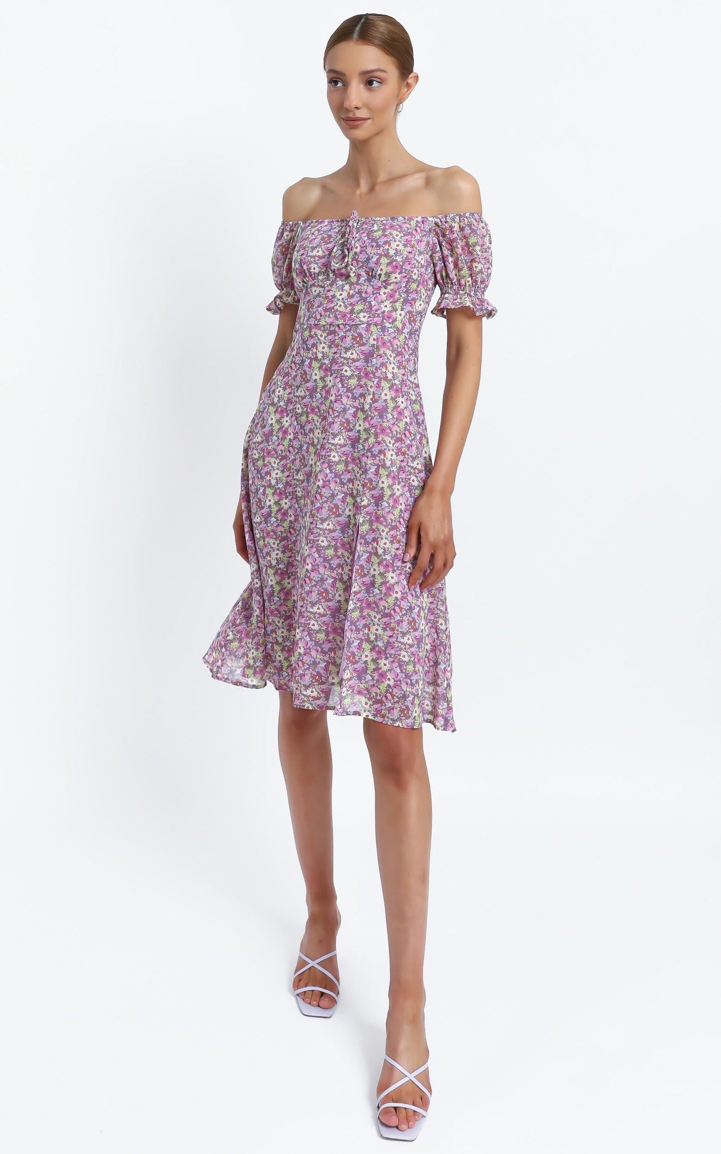 Starley Dress in Pink Floral