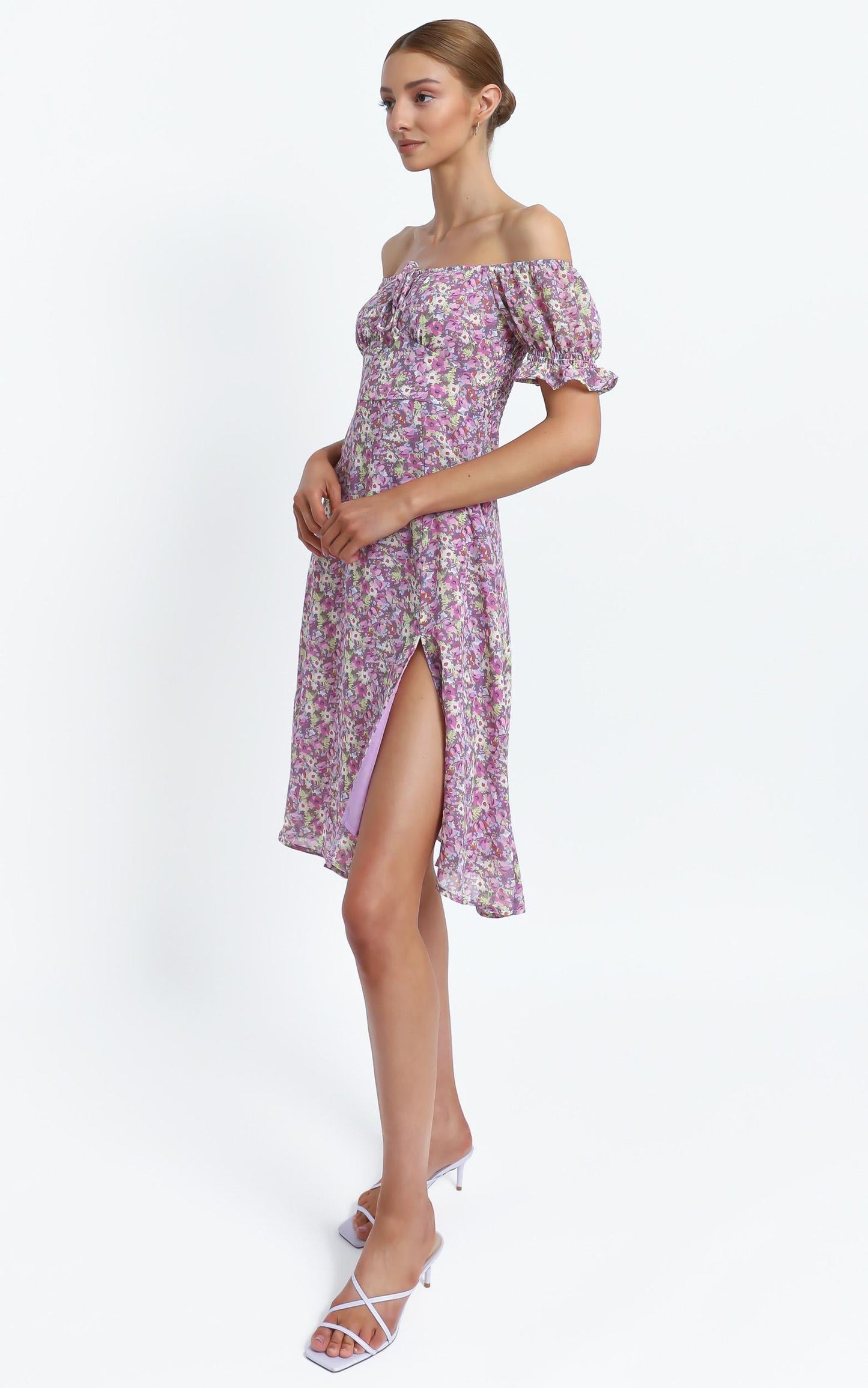 Starley Dress in Pink Floral