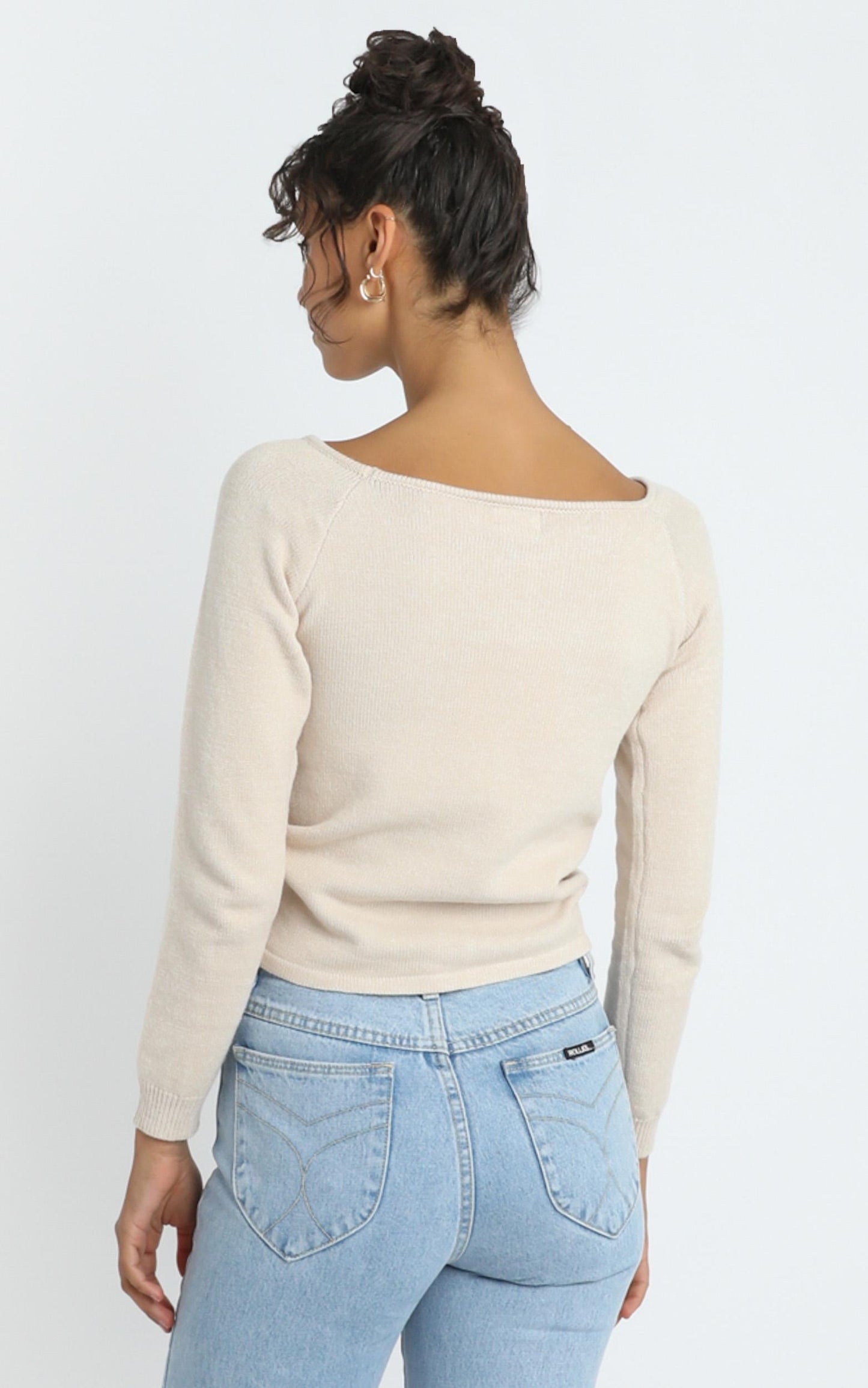 Ellis Knit Top in Beige
