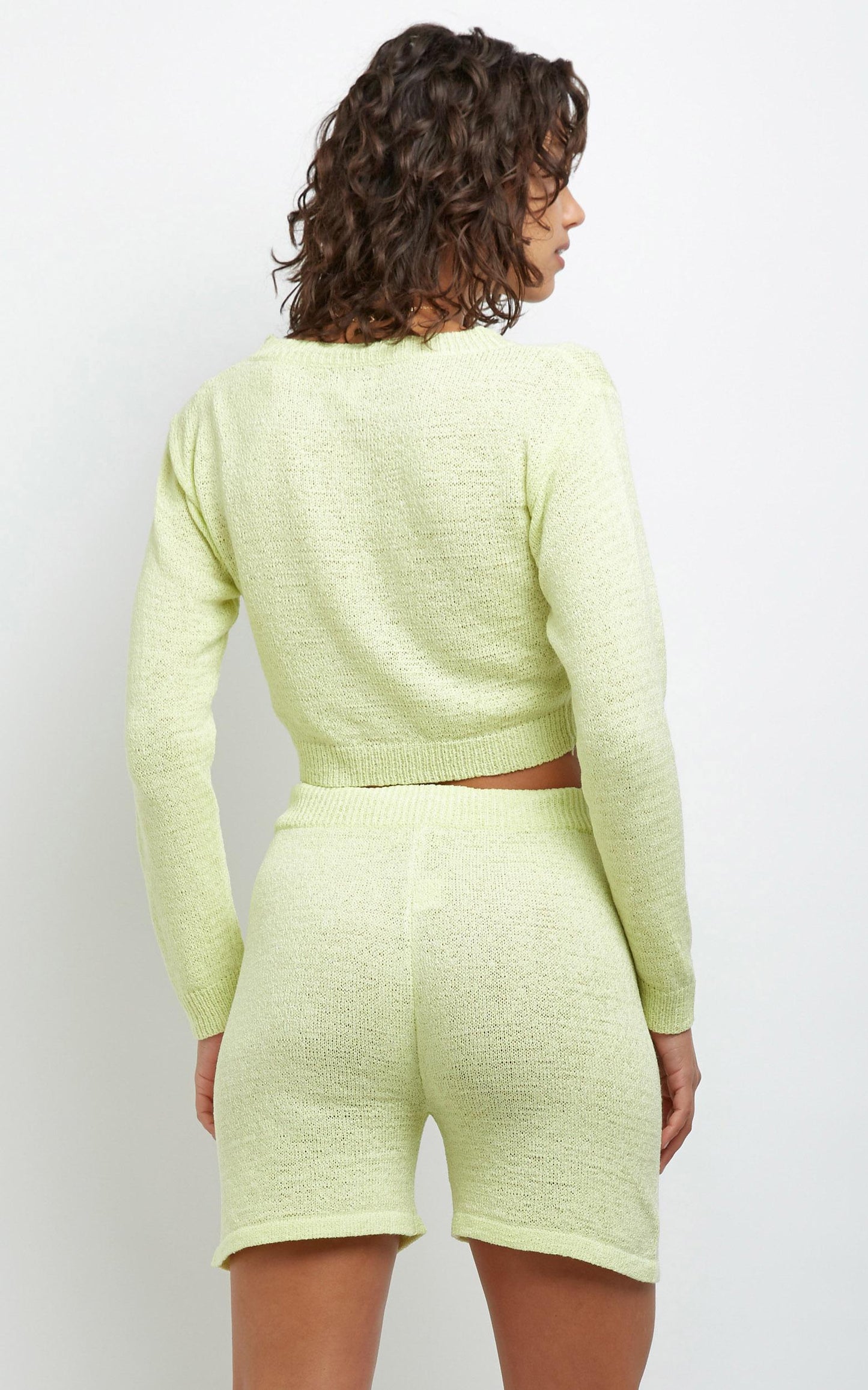 Dacia Knit Shorts in Yellow