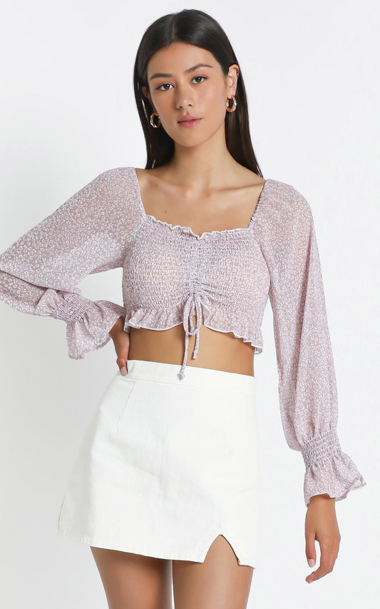 Elmer Top in Pink Floral
