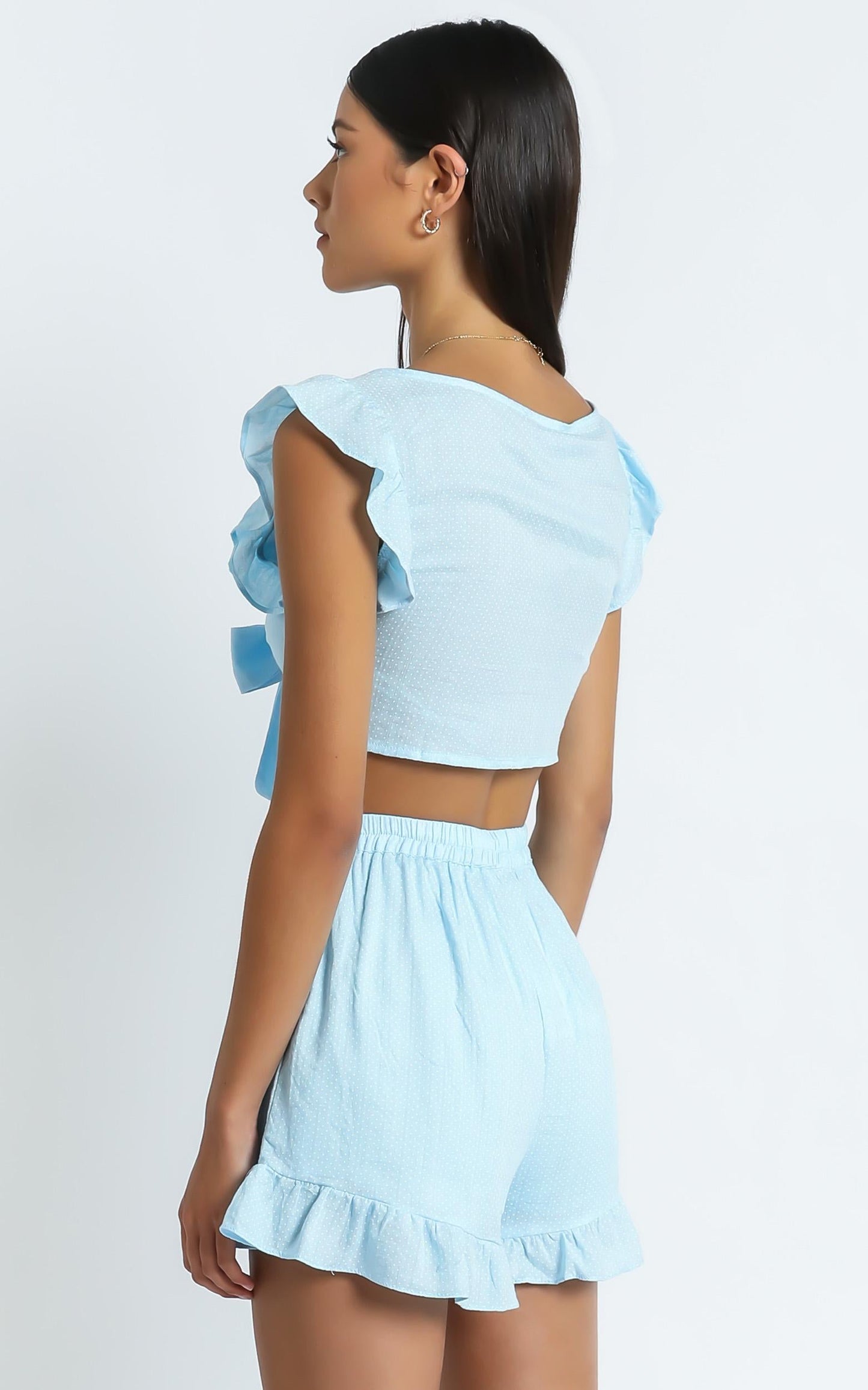 Enid Two Piece Set in Light Blue