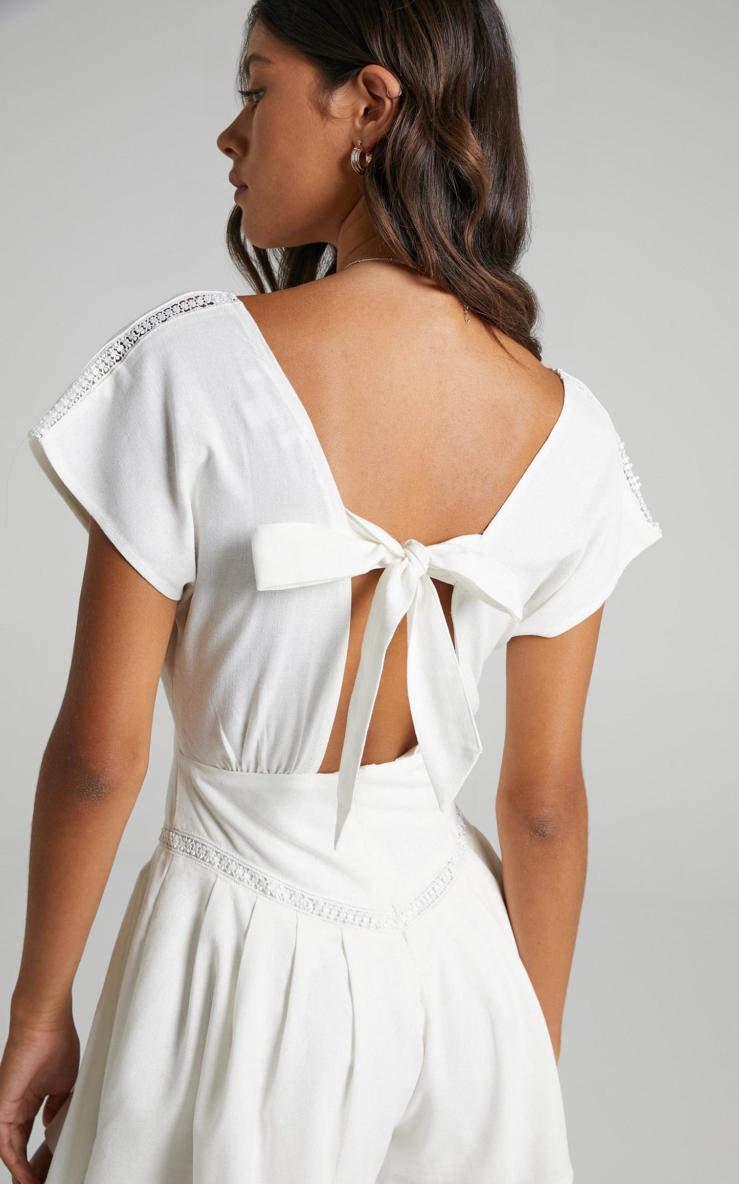 Emilija Playsuit in White