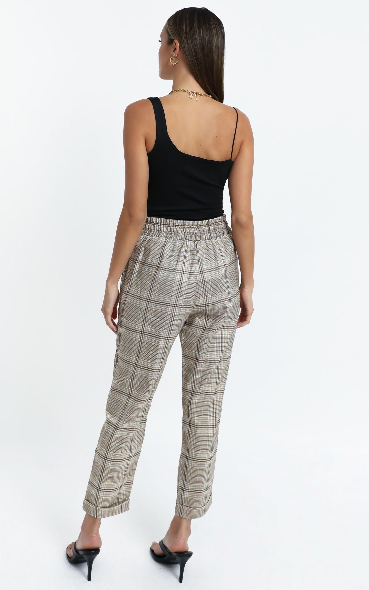 Emil Pants in Beige Check