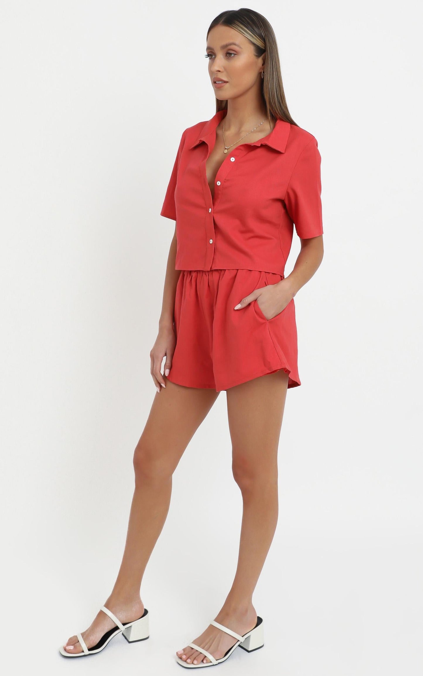 Emmerson Two Piece Set in Rust
