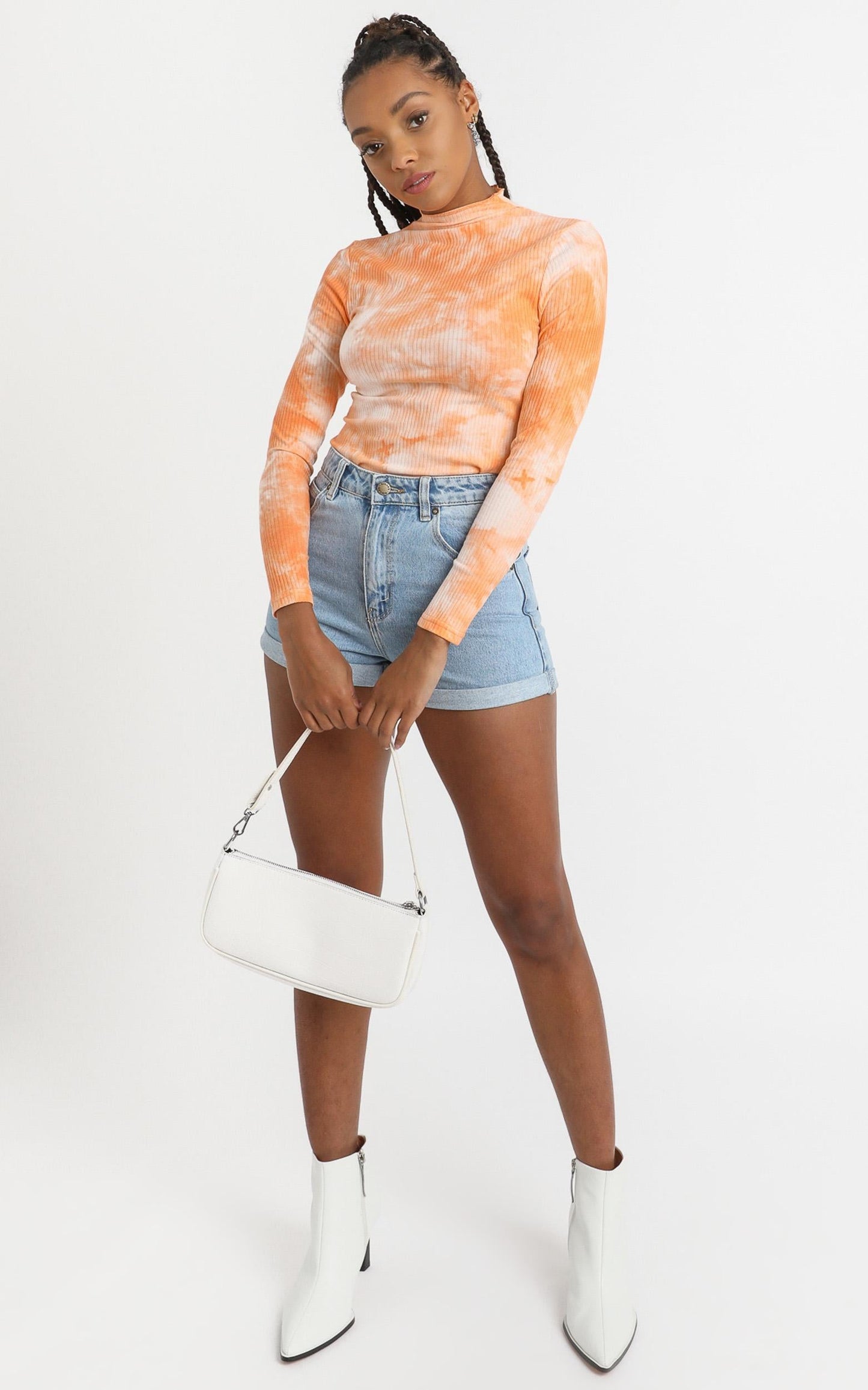 Emmie Top in Mango Tie Dye