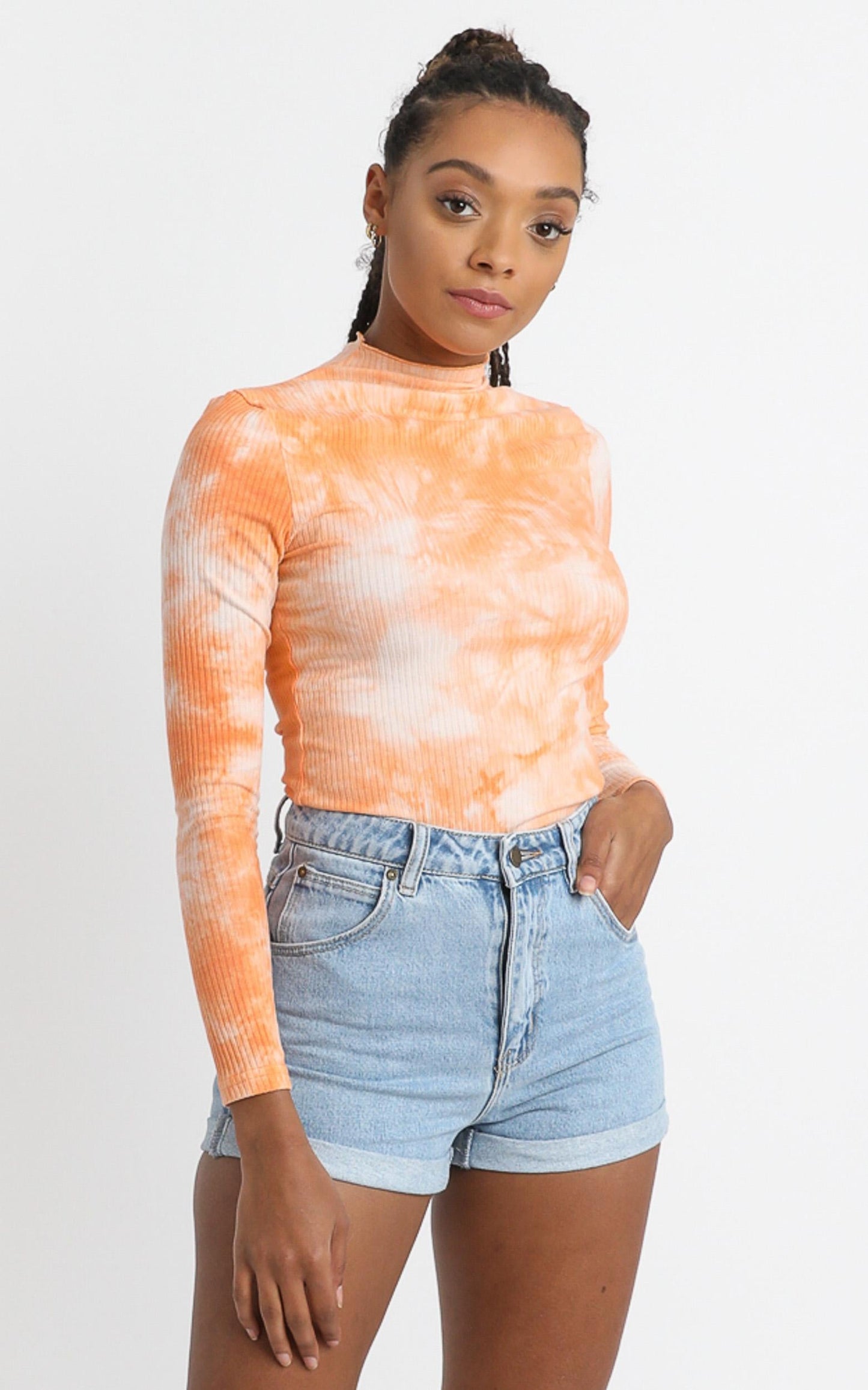 Emmie Top in Mango Tie Dye
