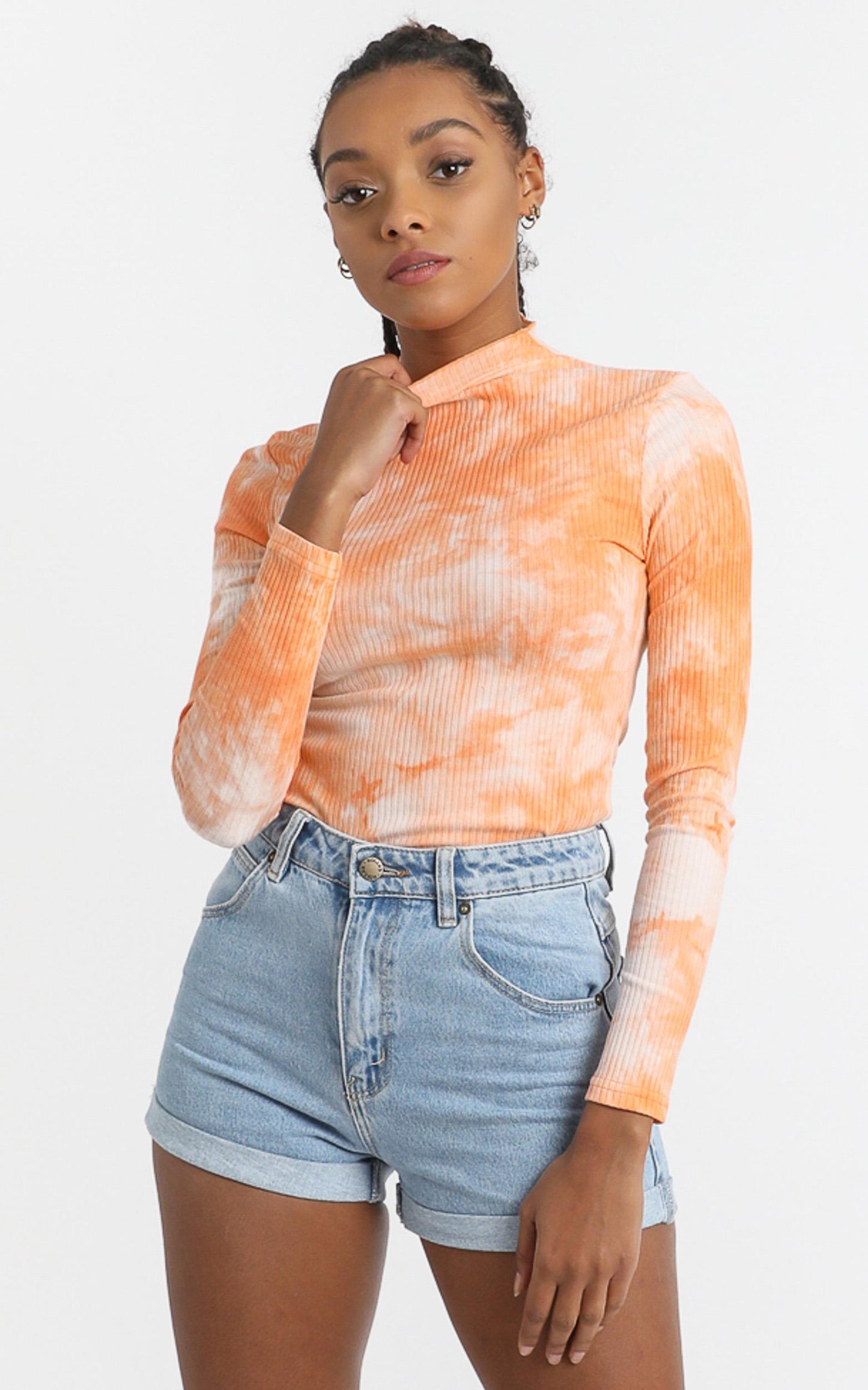 Emmie Top in Mango Tie Dye