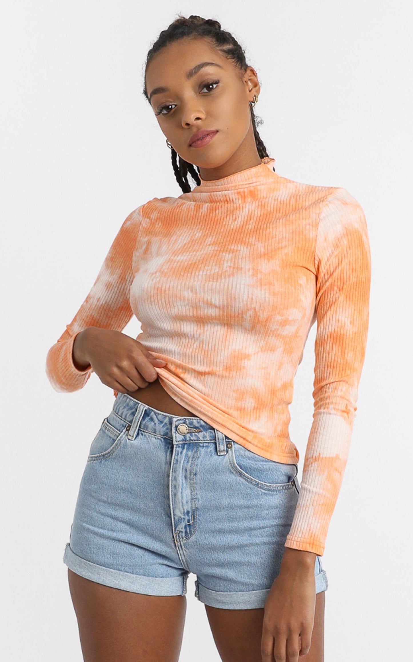 Emmie Top in Mango Tie Dye