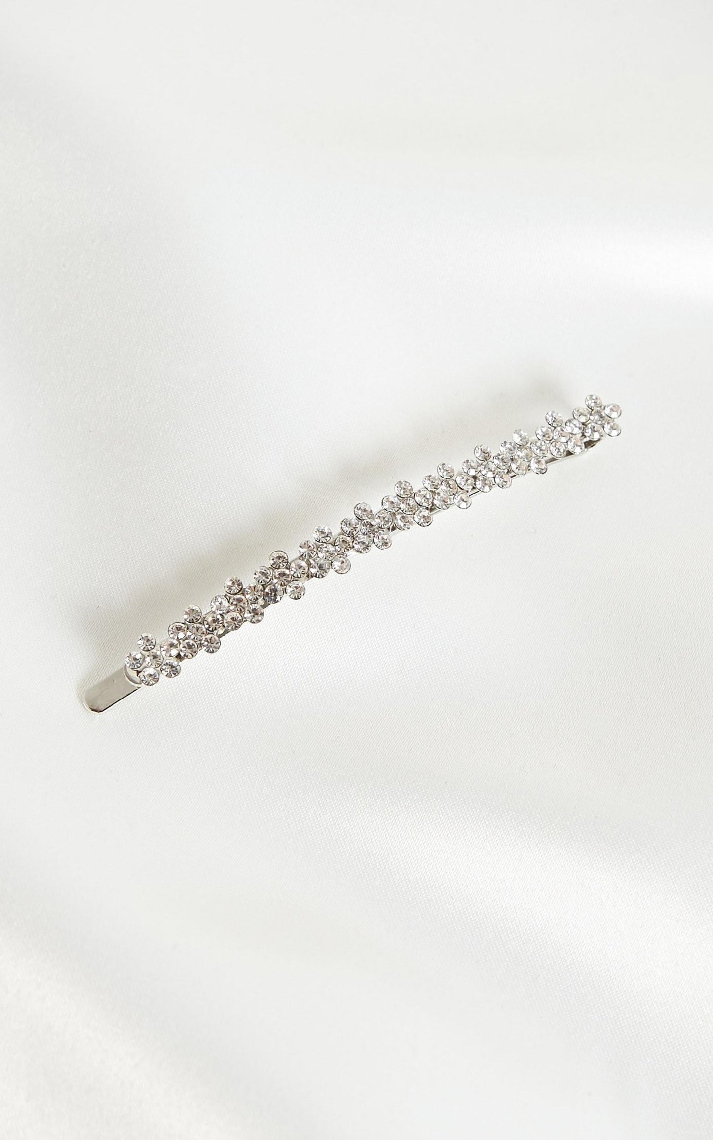 End Credits Barette In Silver Diamonte