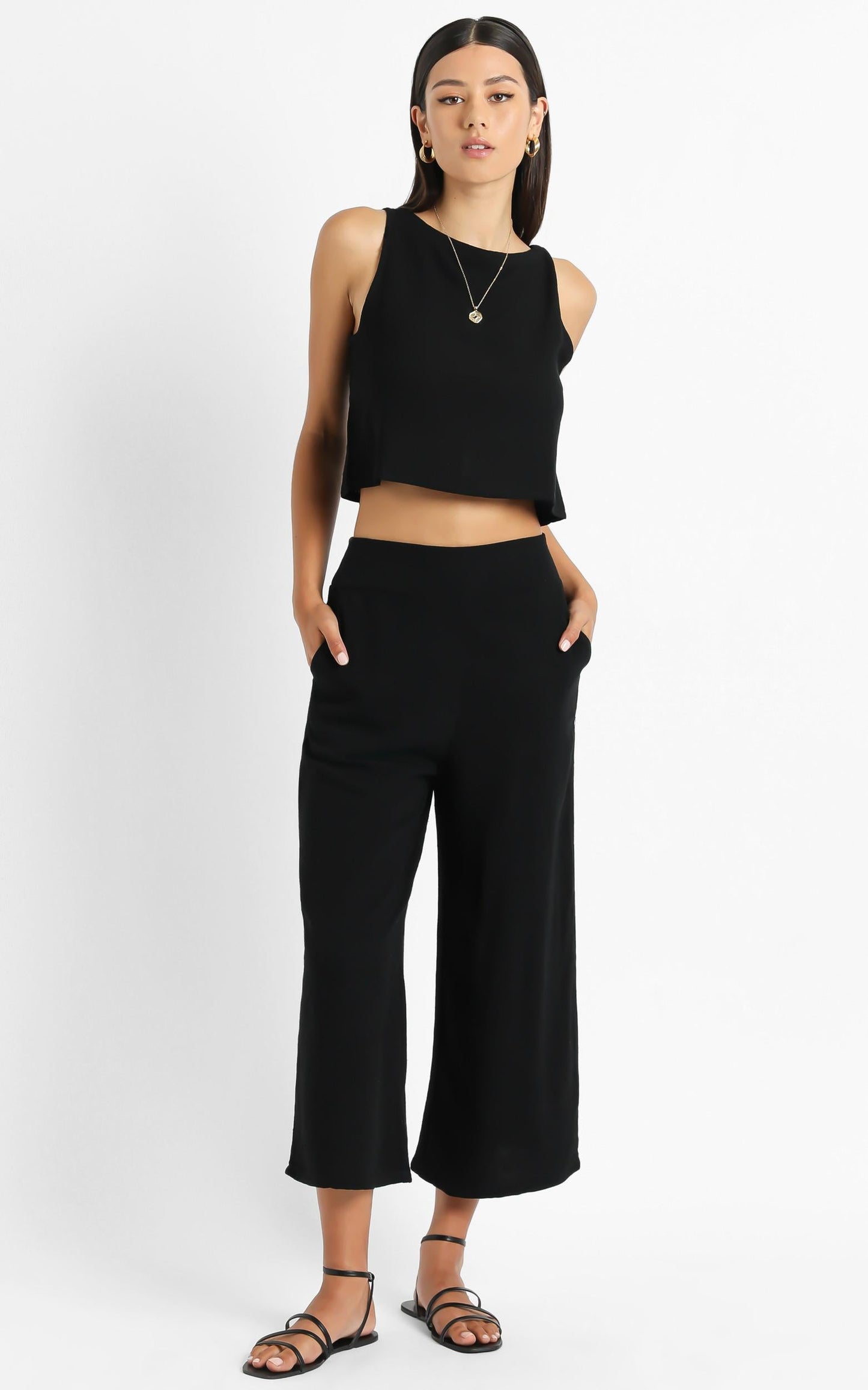 Eyes On Love Pants in Black