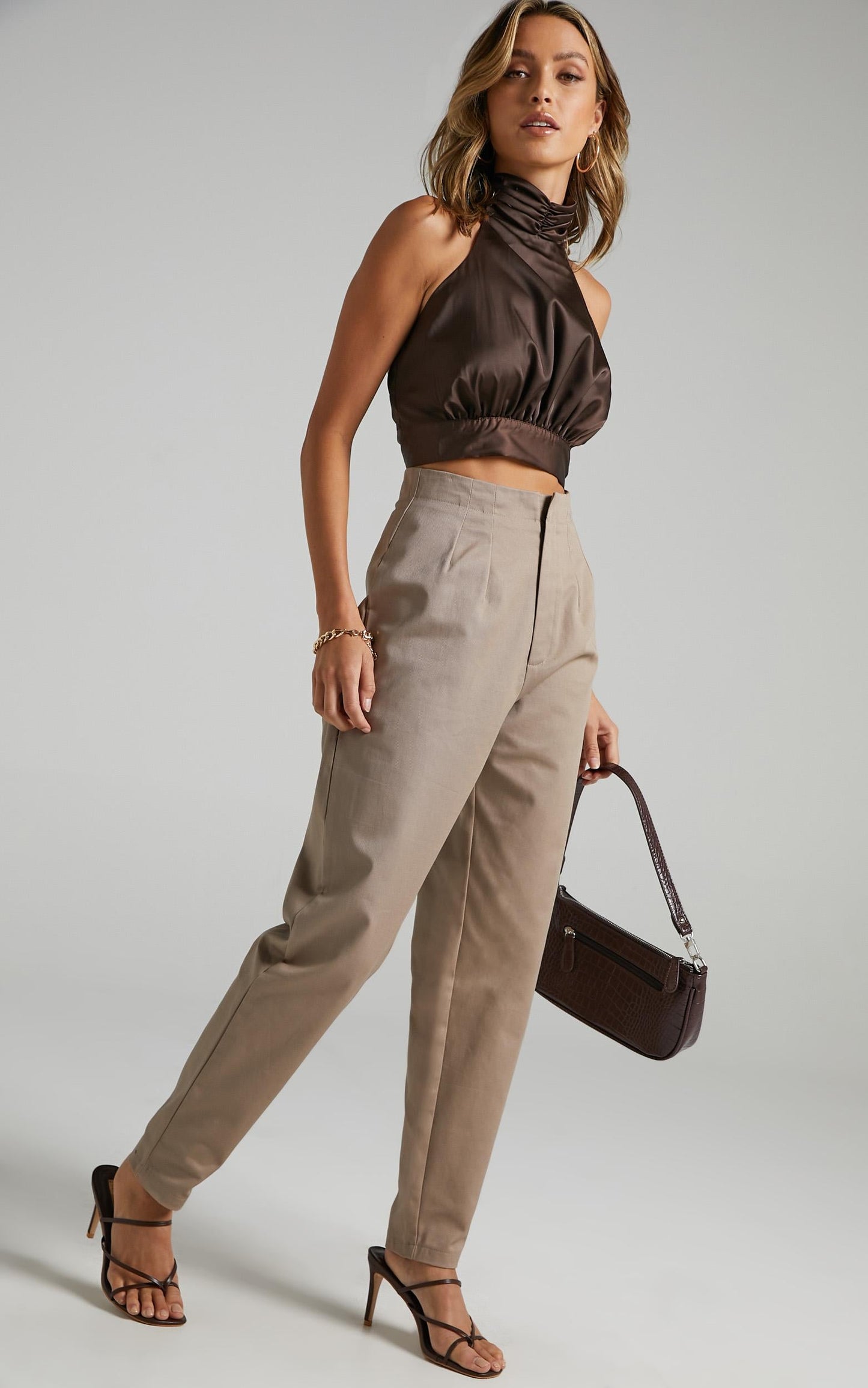 Delphine Pants in Mushroom
