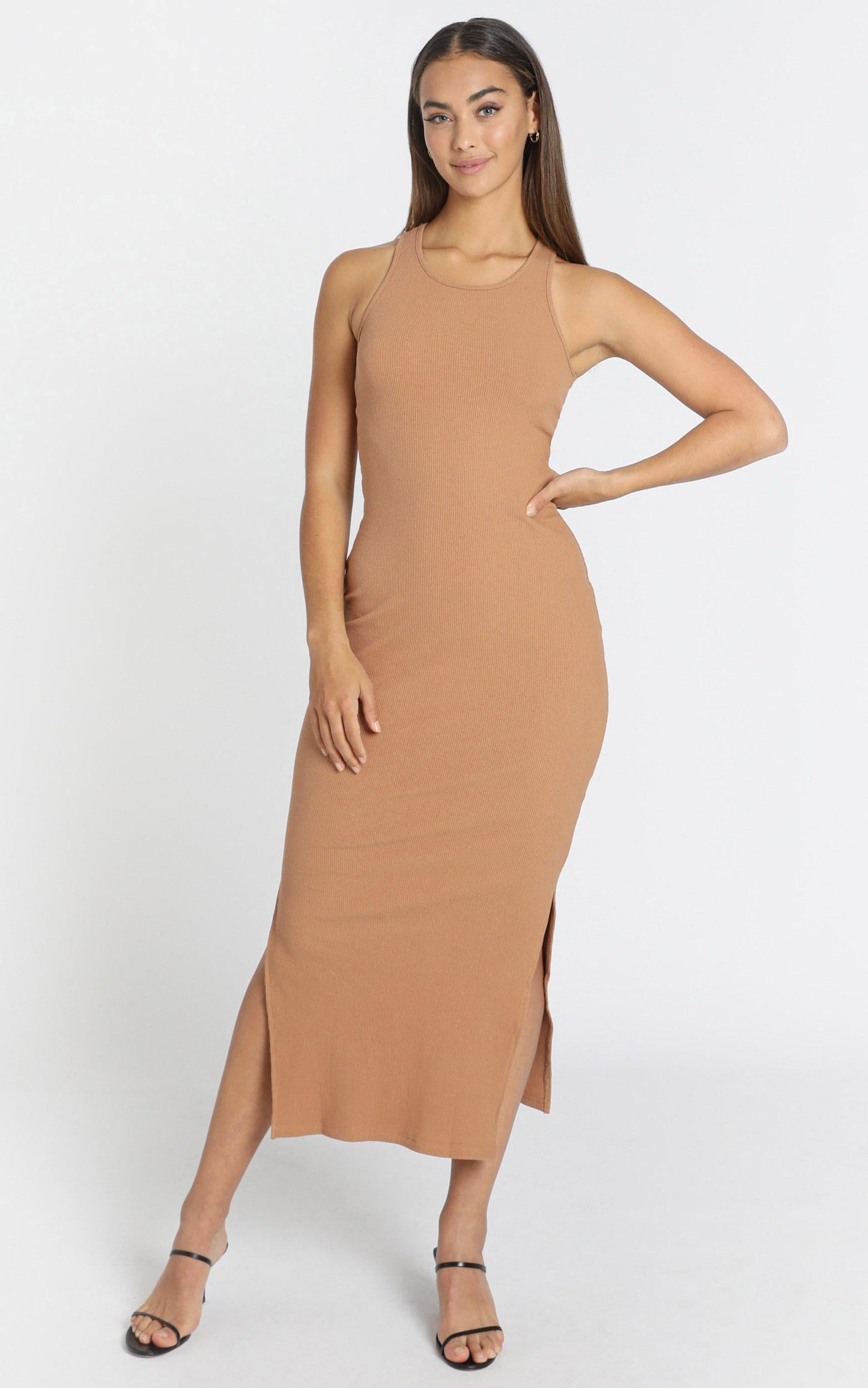 Estelle Dress in Camel