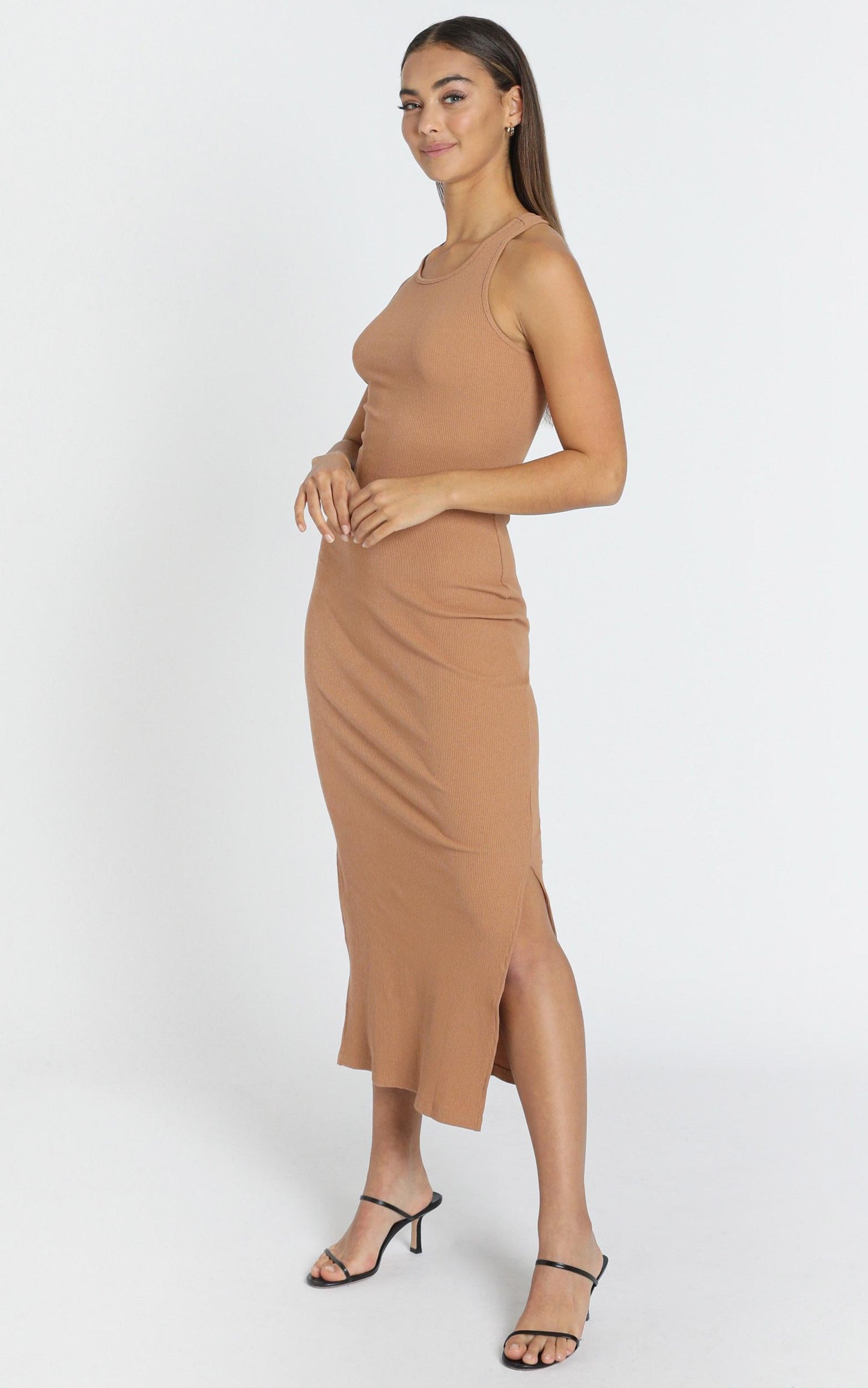 Estelle Dress in Camel