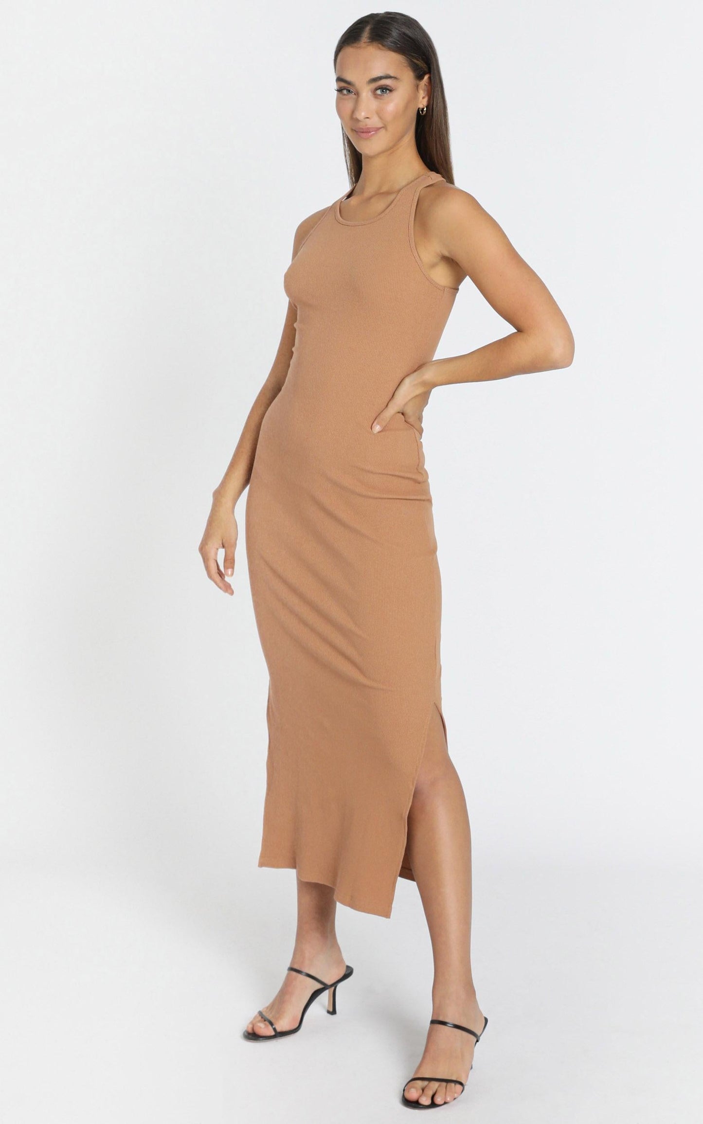 Estelle Dress in Camel