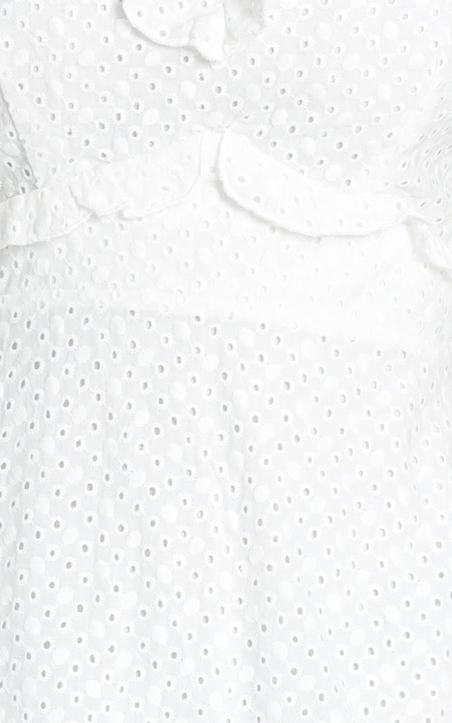 Etta Broderie Anglaise Dress in White