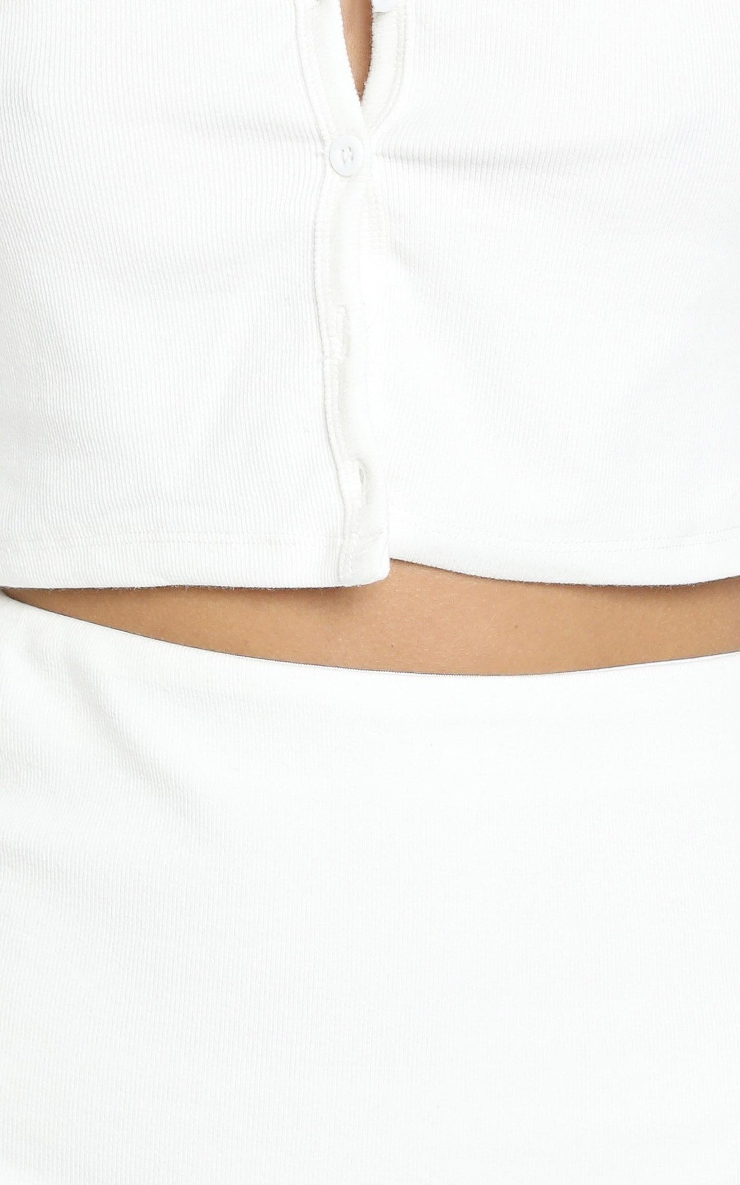 Evelyn Two Piece Set in White