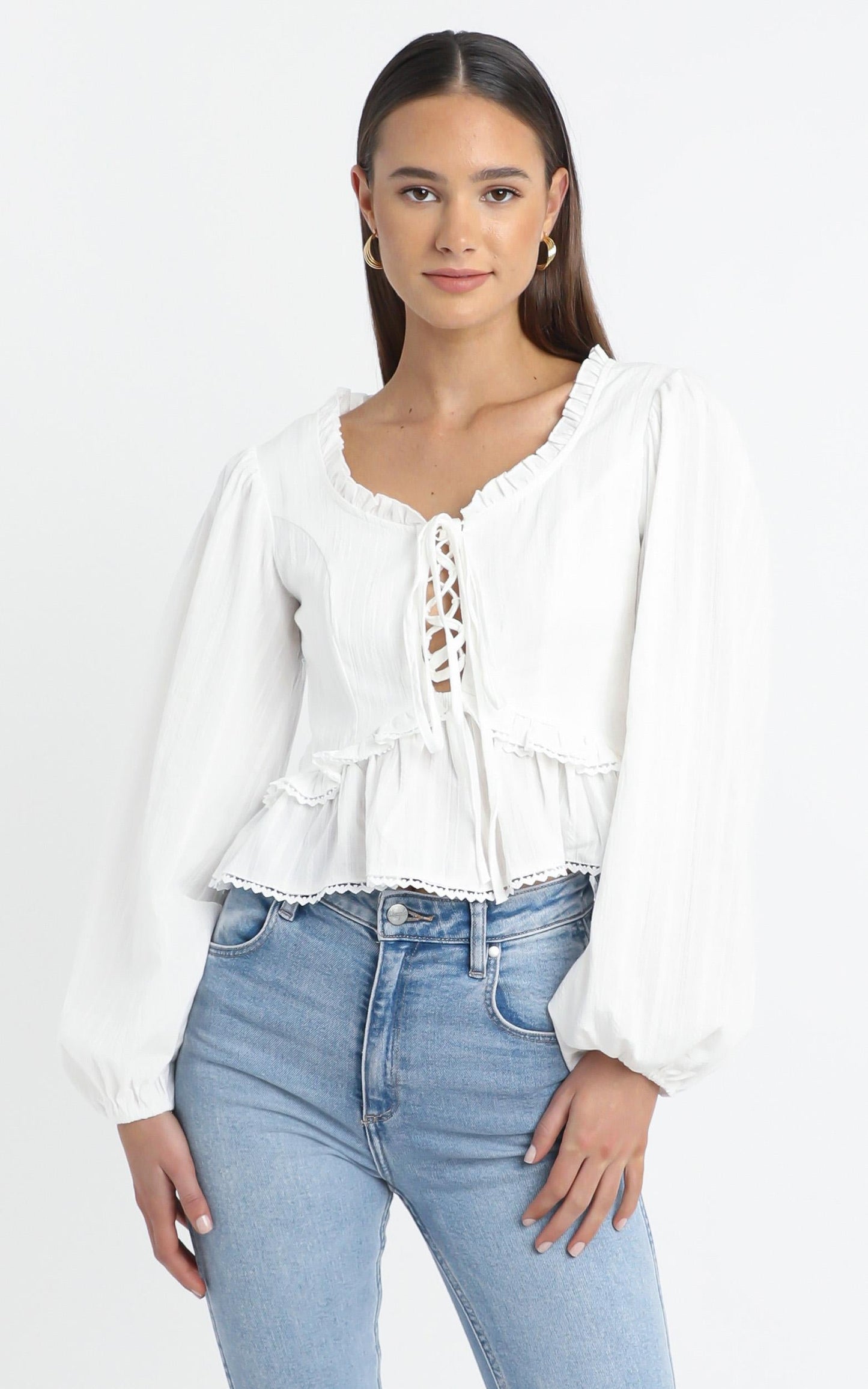 Everett Top in Cream
