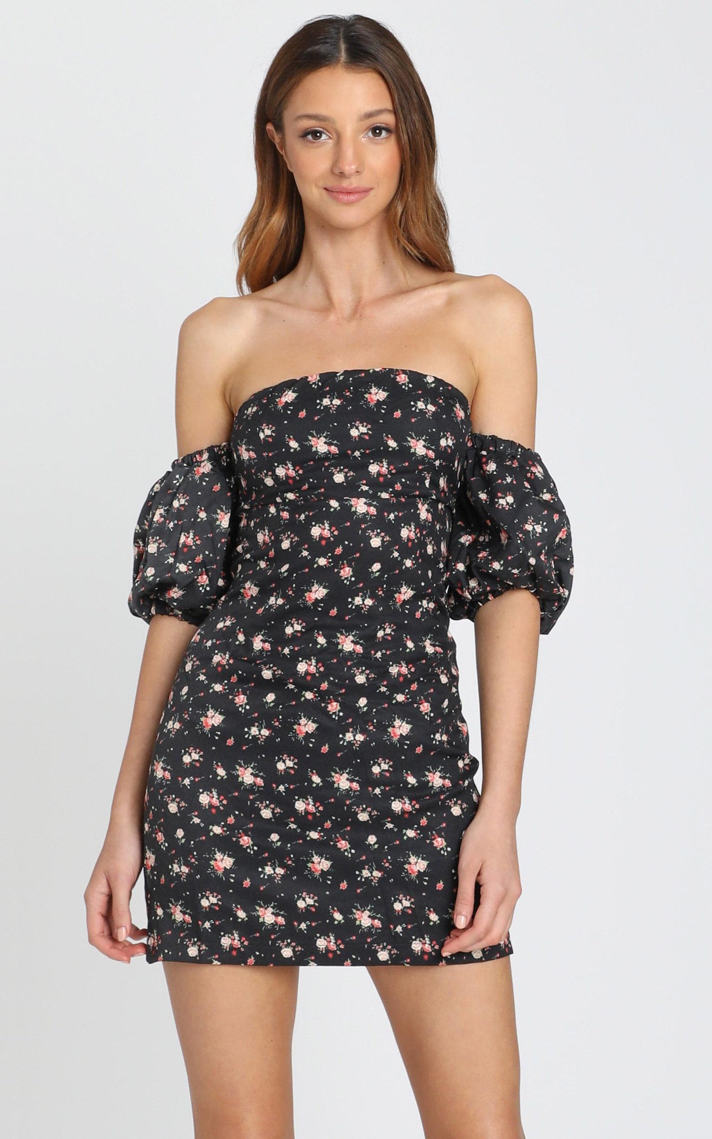 Everybody But You Dress in Black Floral