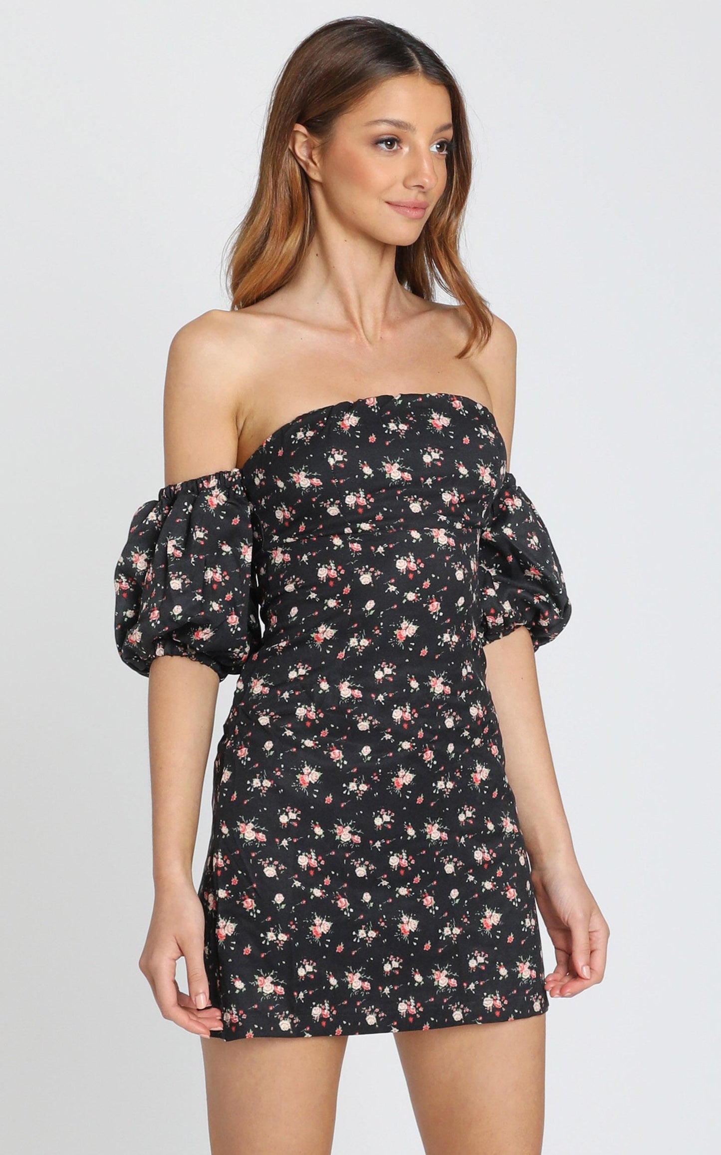Everybody But You Dress in Black Floral