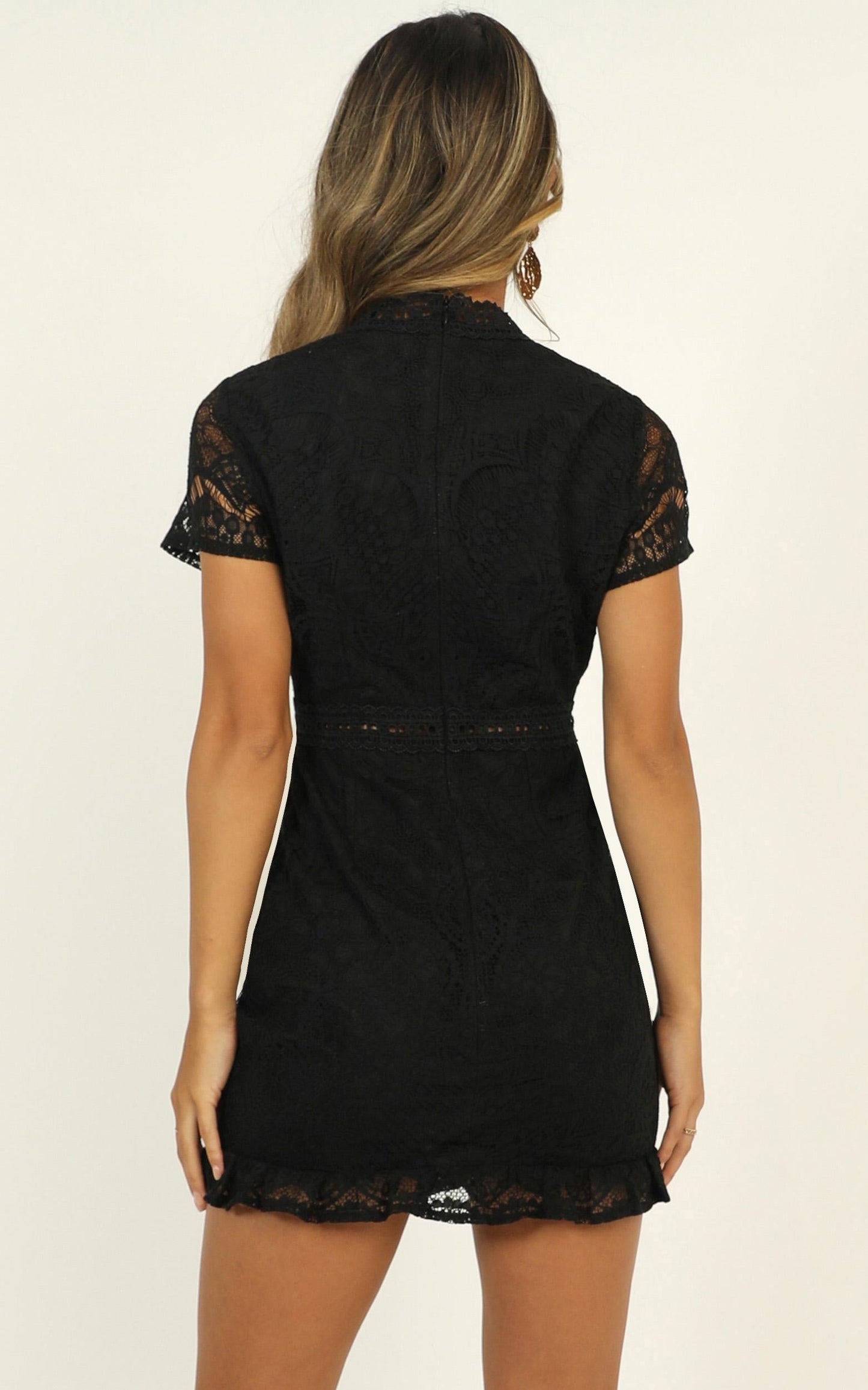 Everything Is Fabulous Dress In Black Lace