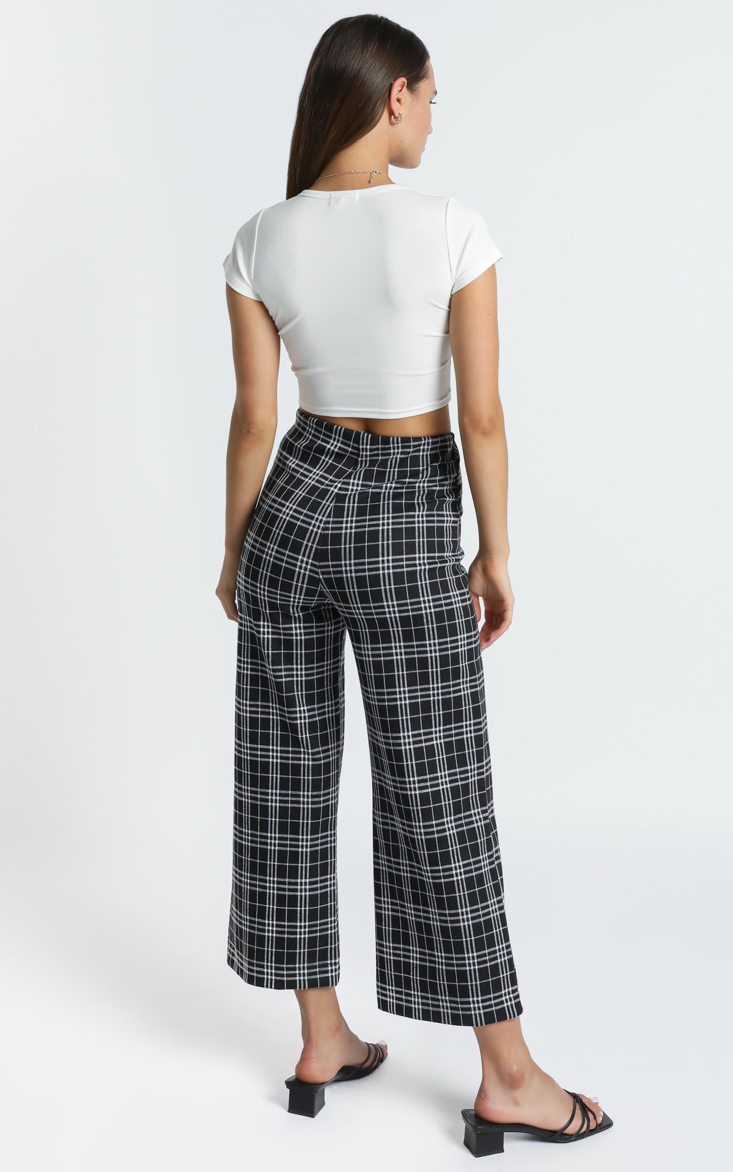 Evonna Pants in Black Check