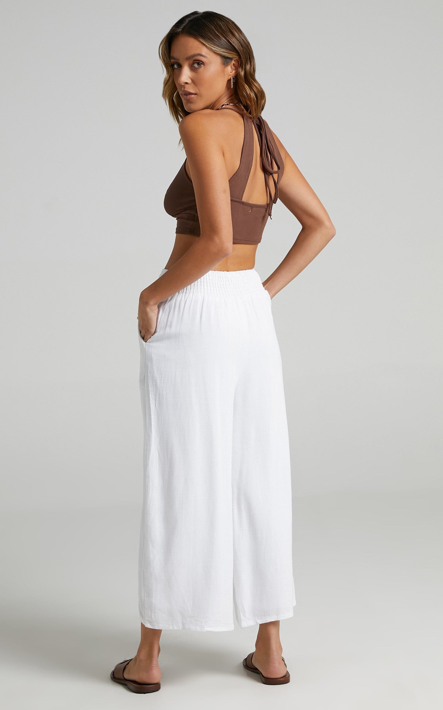 Eyes On Love Pants in White