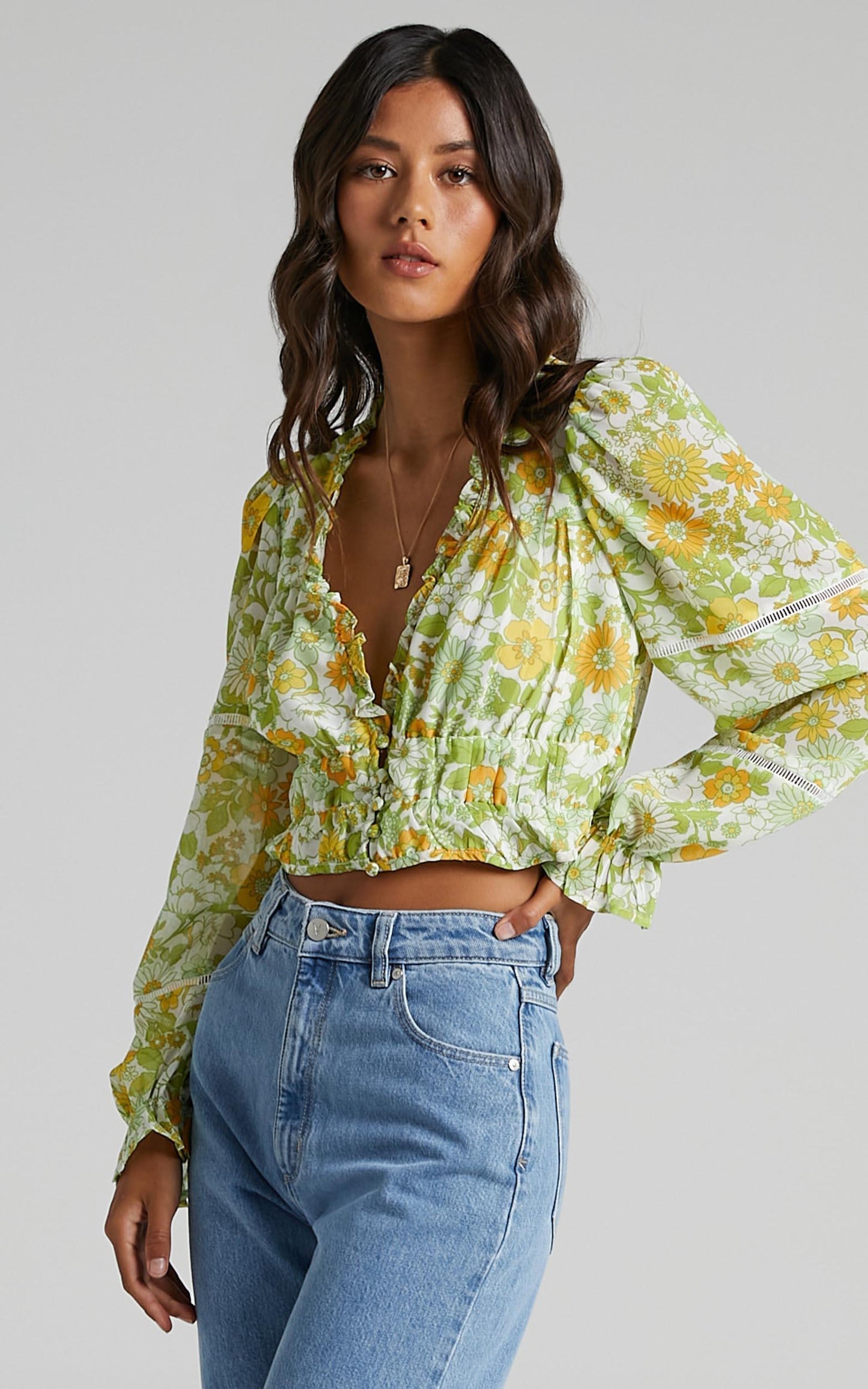 Eze Top in Harmony Floral Chiffon