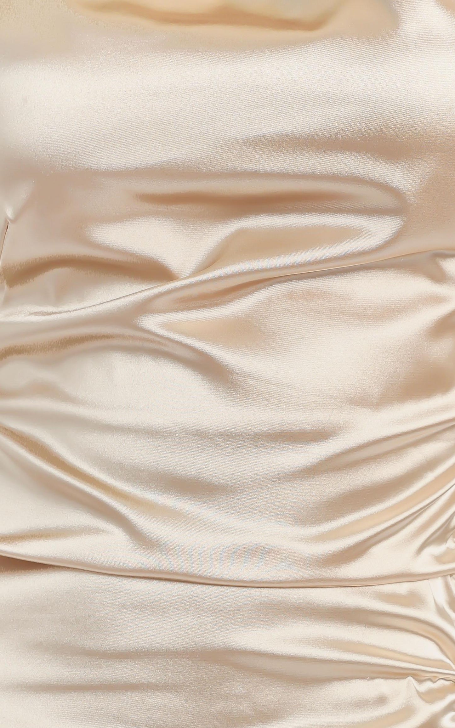 Dove Dress in Champagne Satin