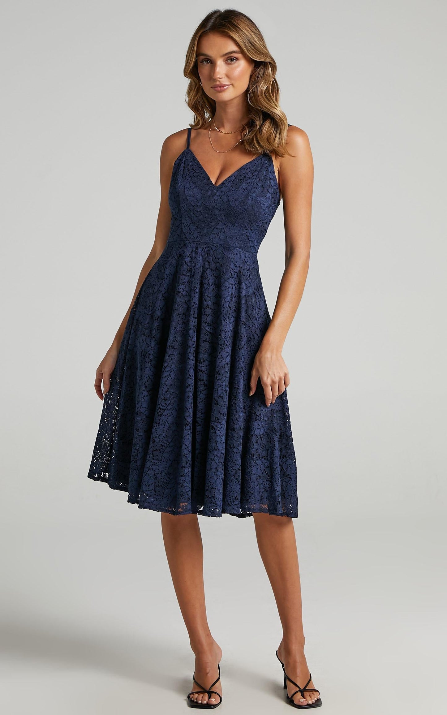 Far Beyond Dress in Navy Lace