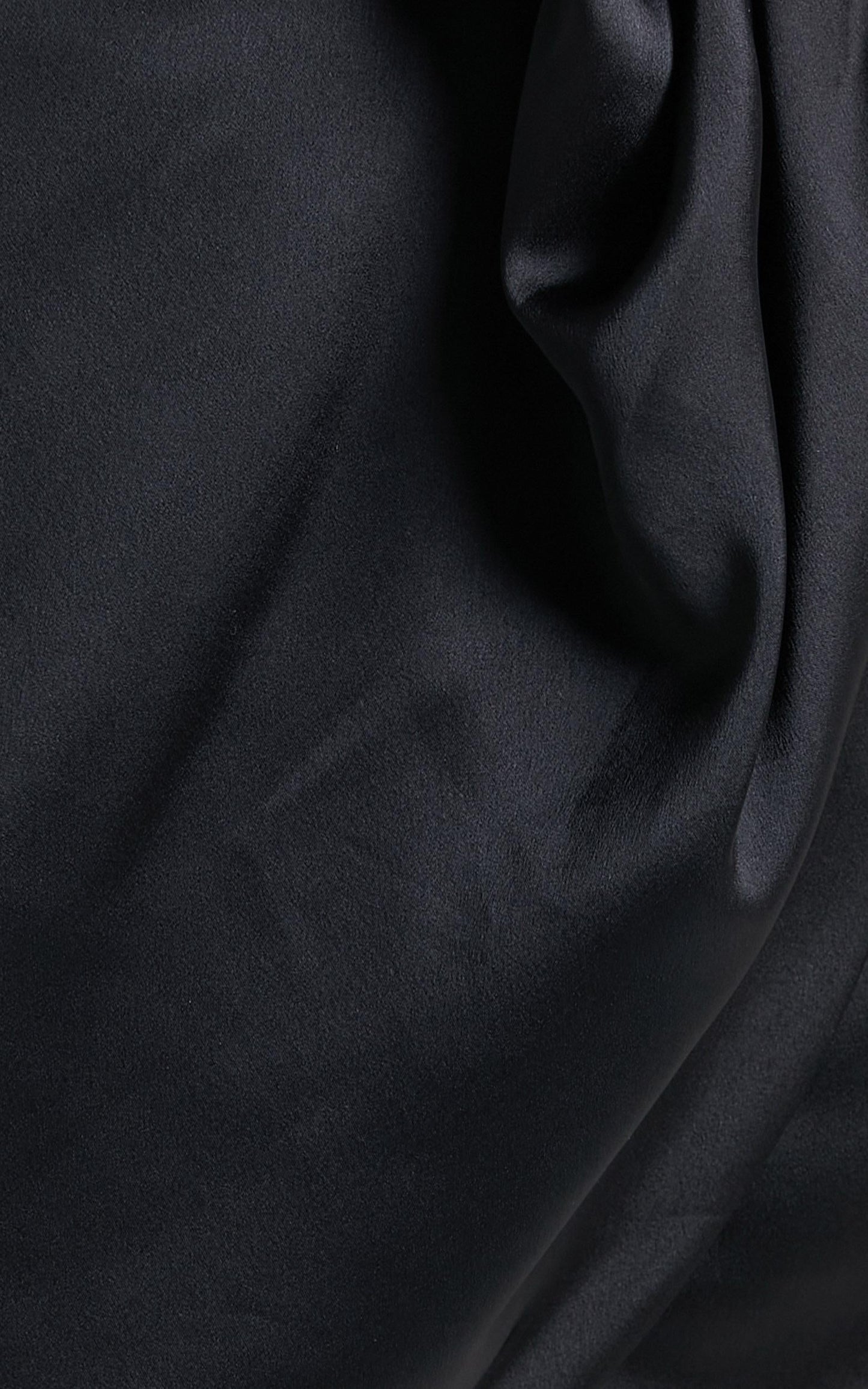 Cardea Dress in Black Satin