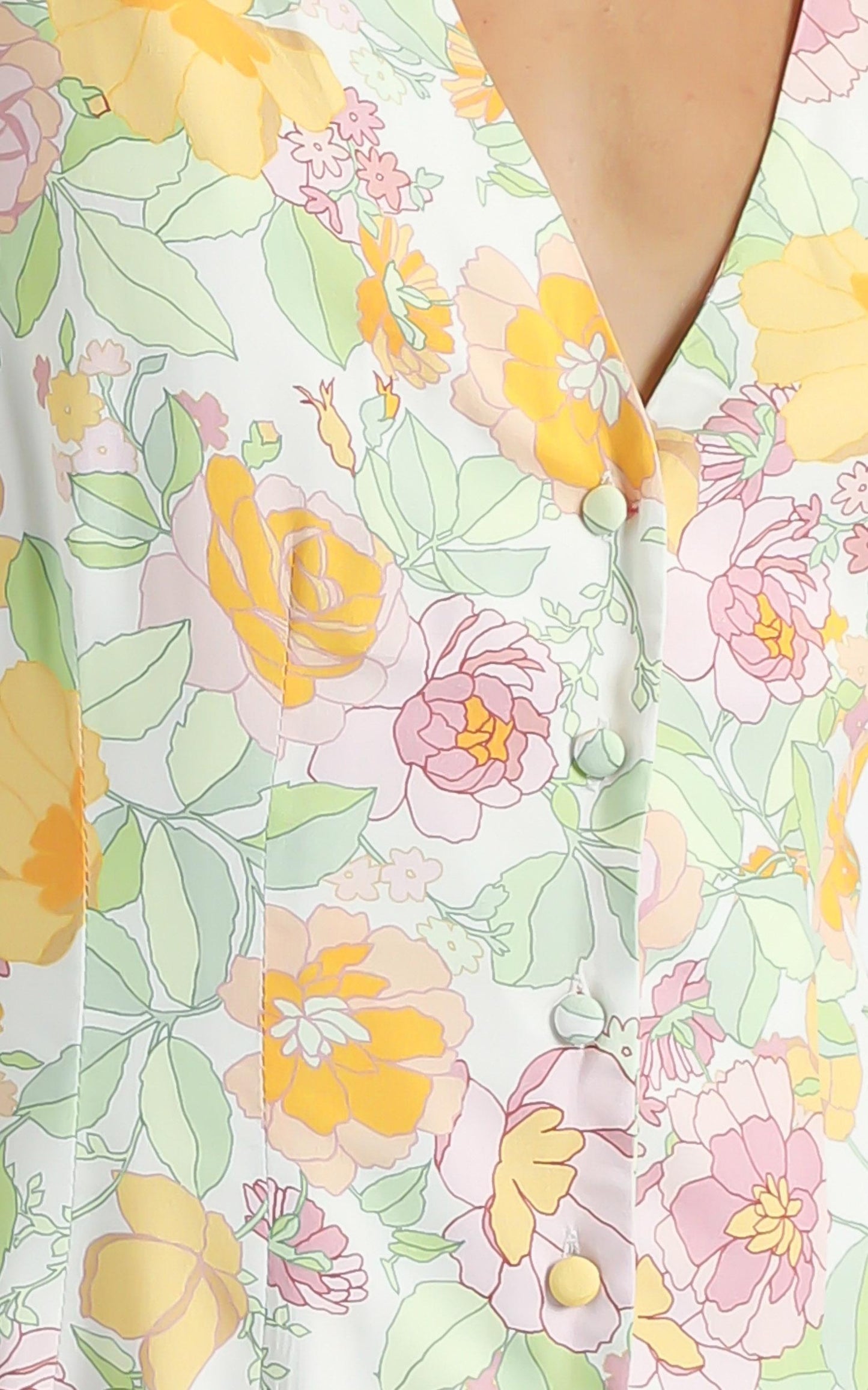 Daiquiri Dress in Linear Floral