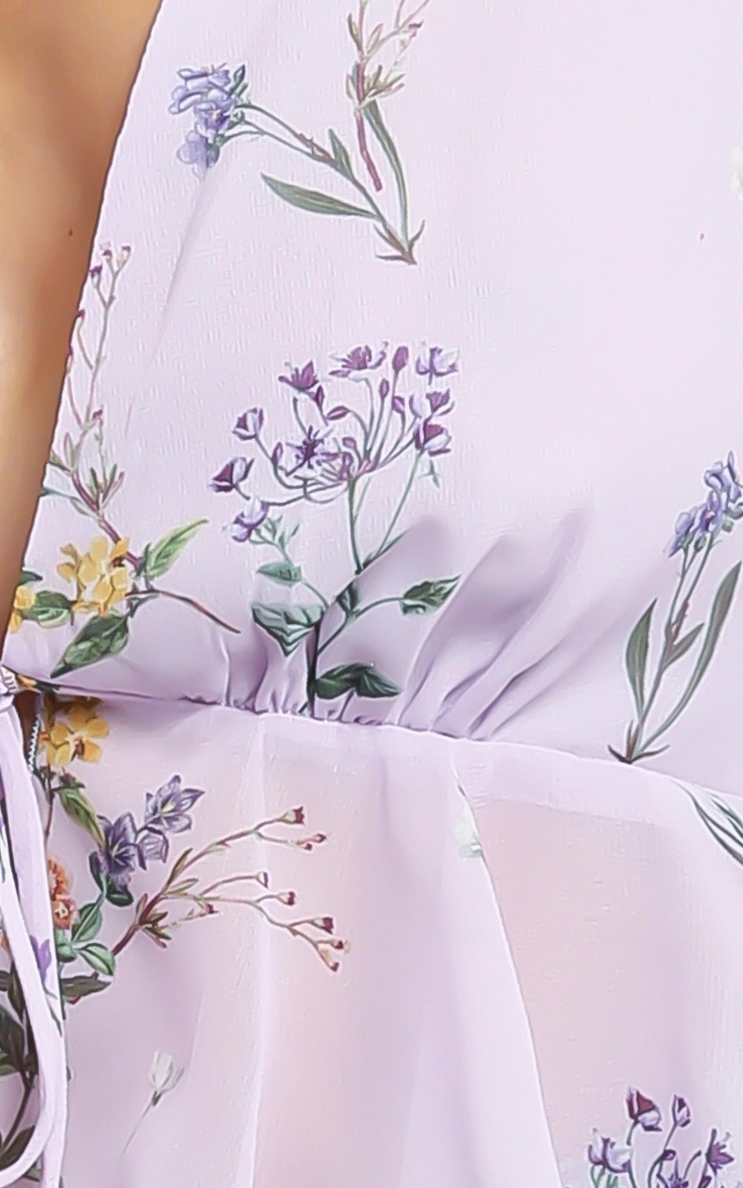 Dance It Out Top in Lavender Botanical Floral