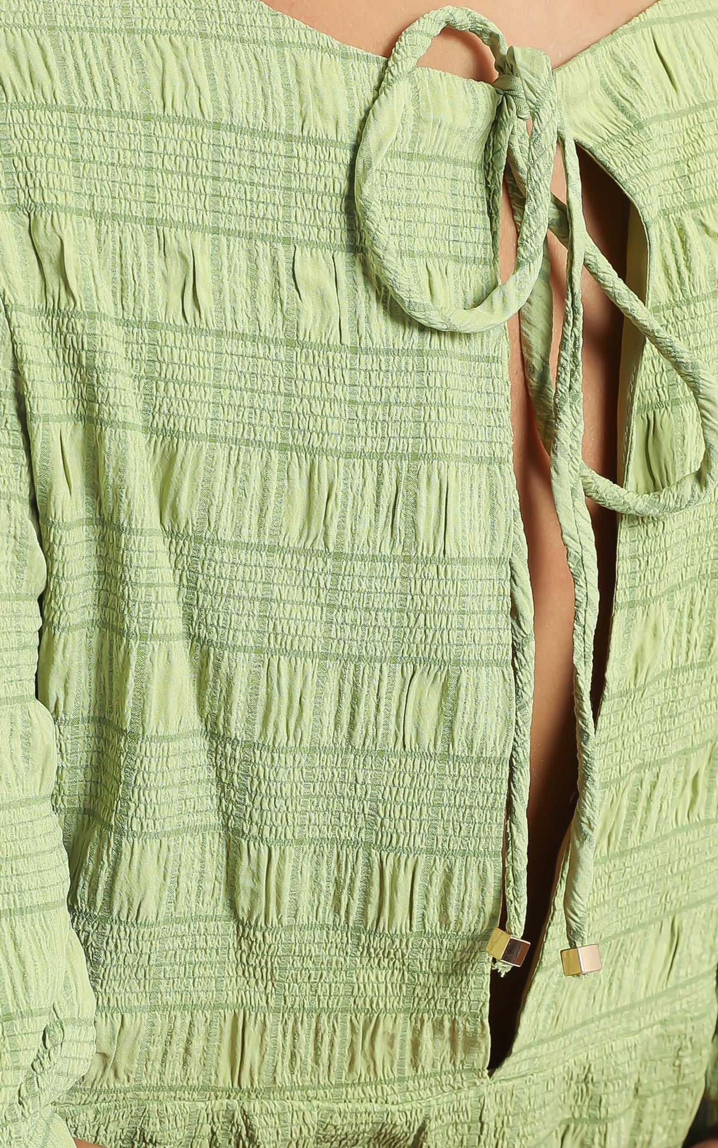 Darcia Dress in Green Check