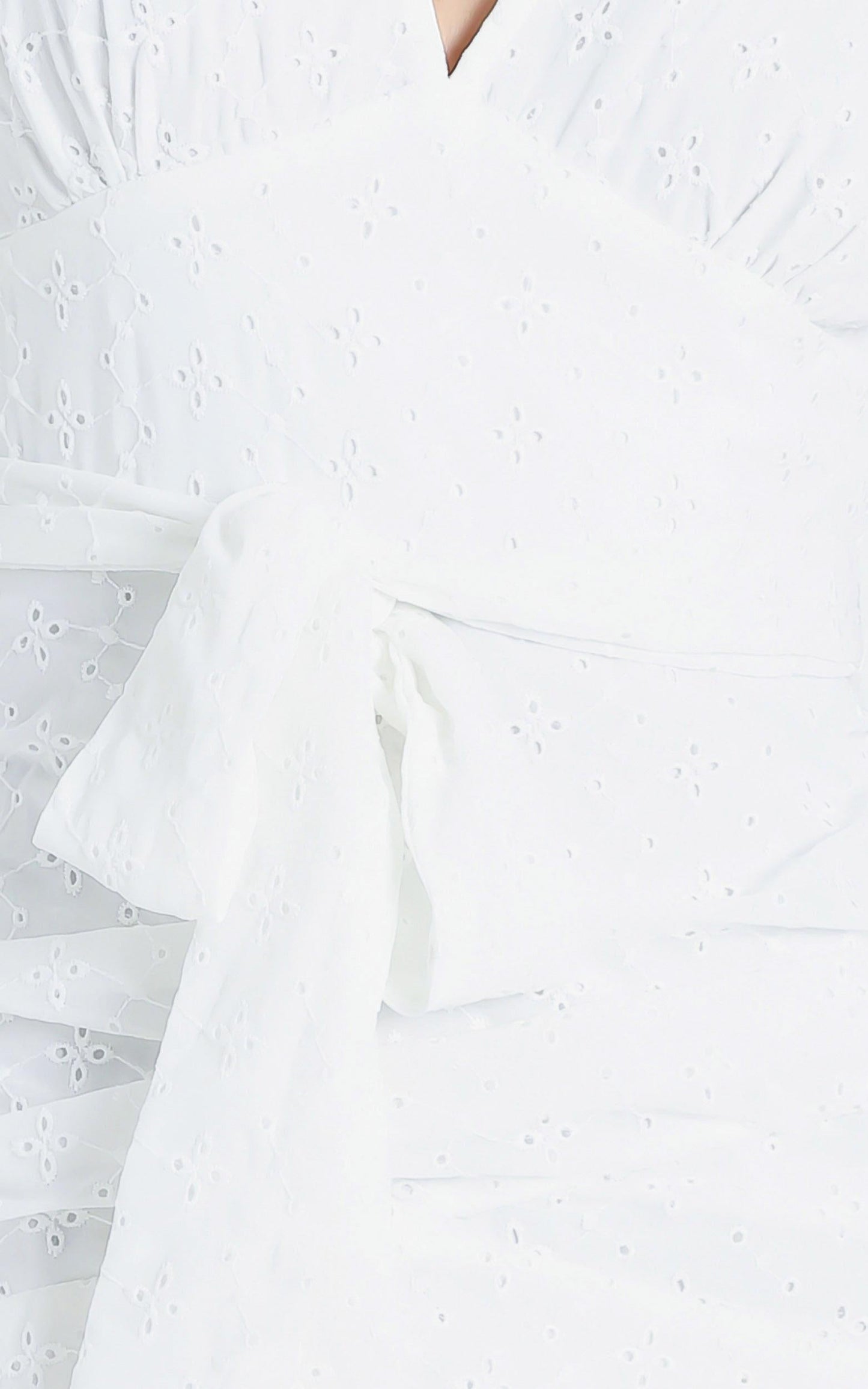 Lambeth Dress in White Embroidery