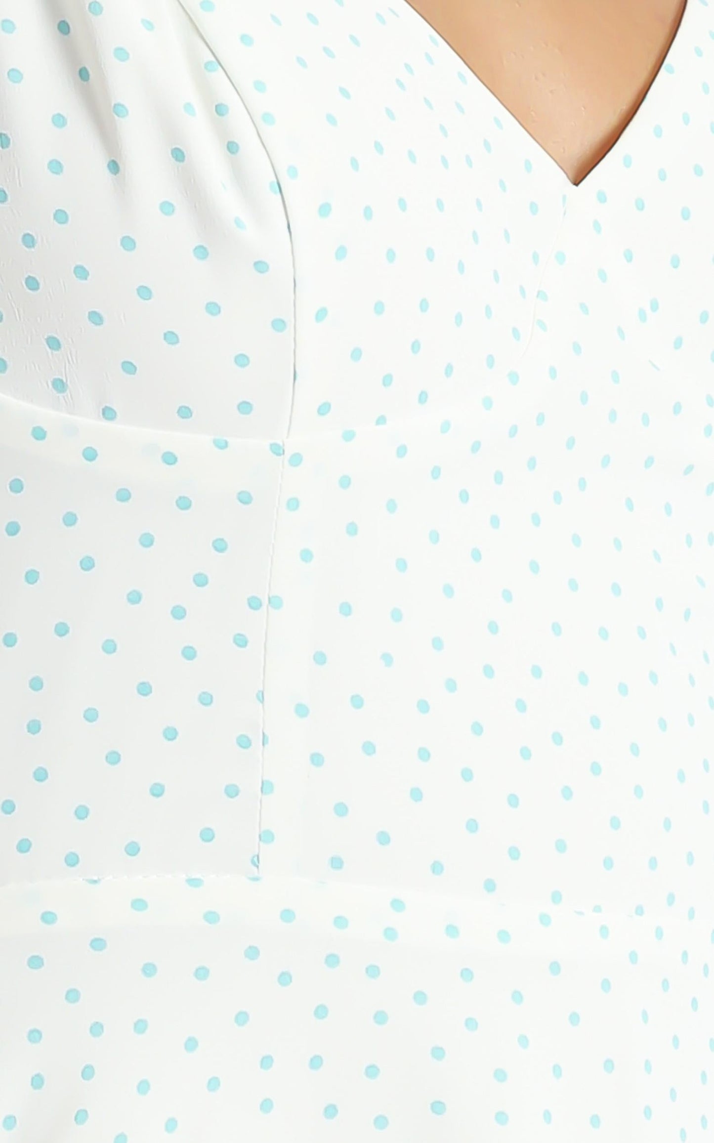 Picardy Dress in Green Polka Dot