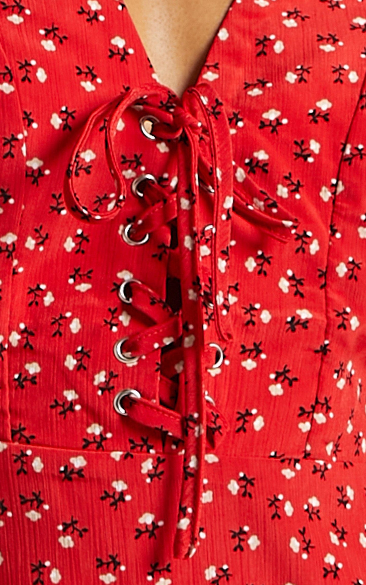 Secret Cure Dress in Red Print