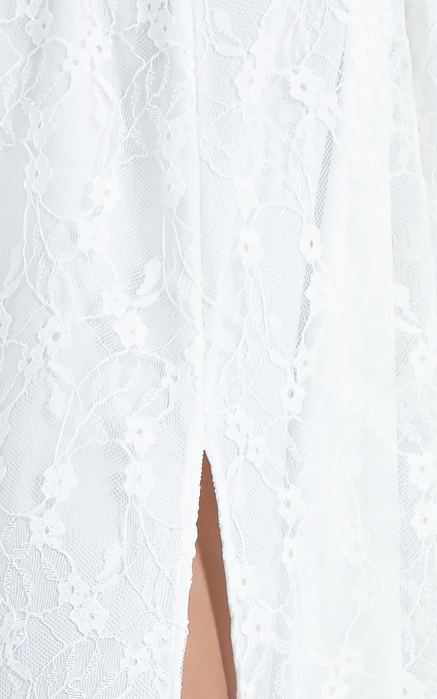 See Some Places Dress in White Lace